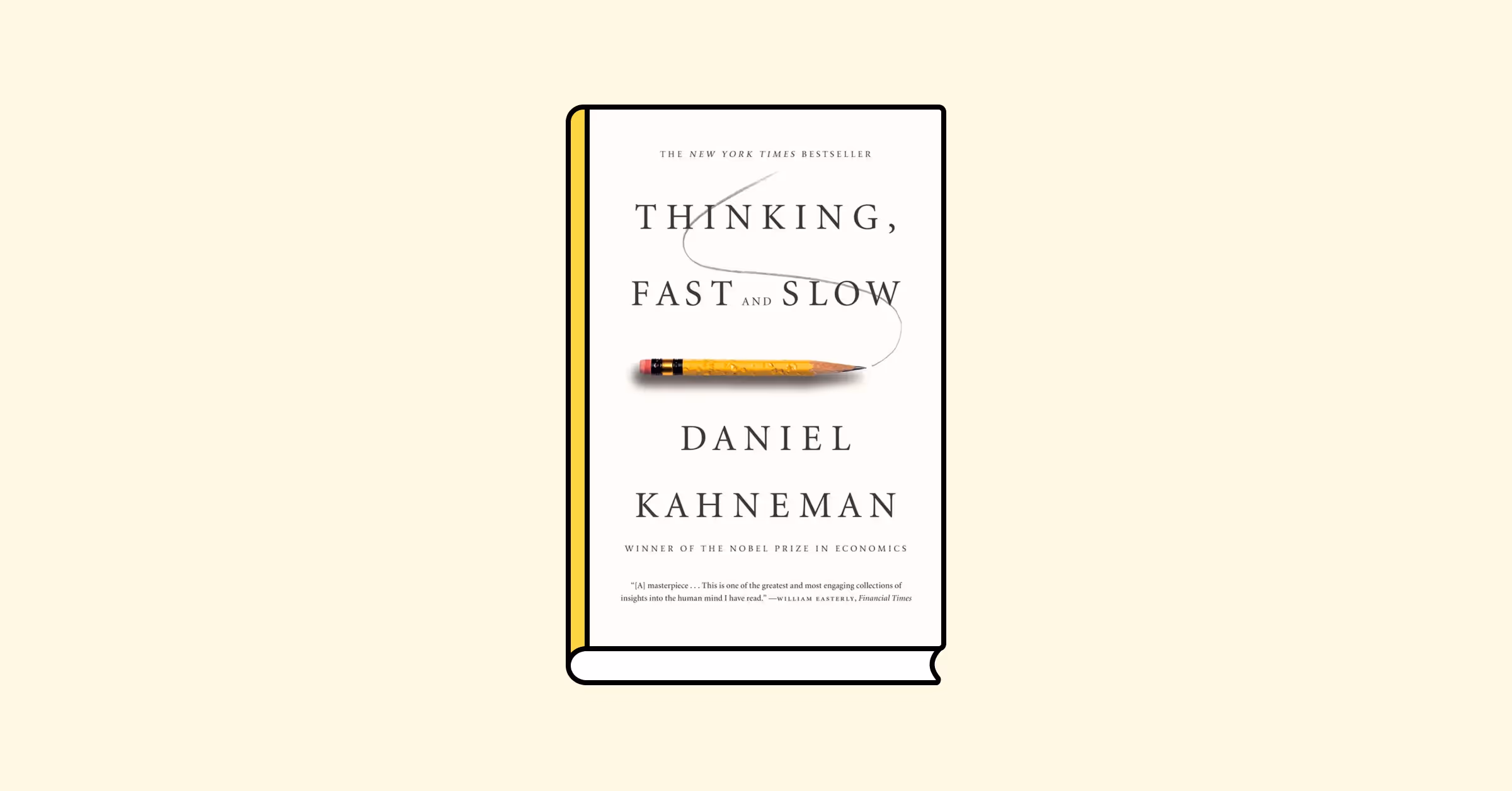 The cover of Thinking, Fast and Slow by Daniel Kahneman