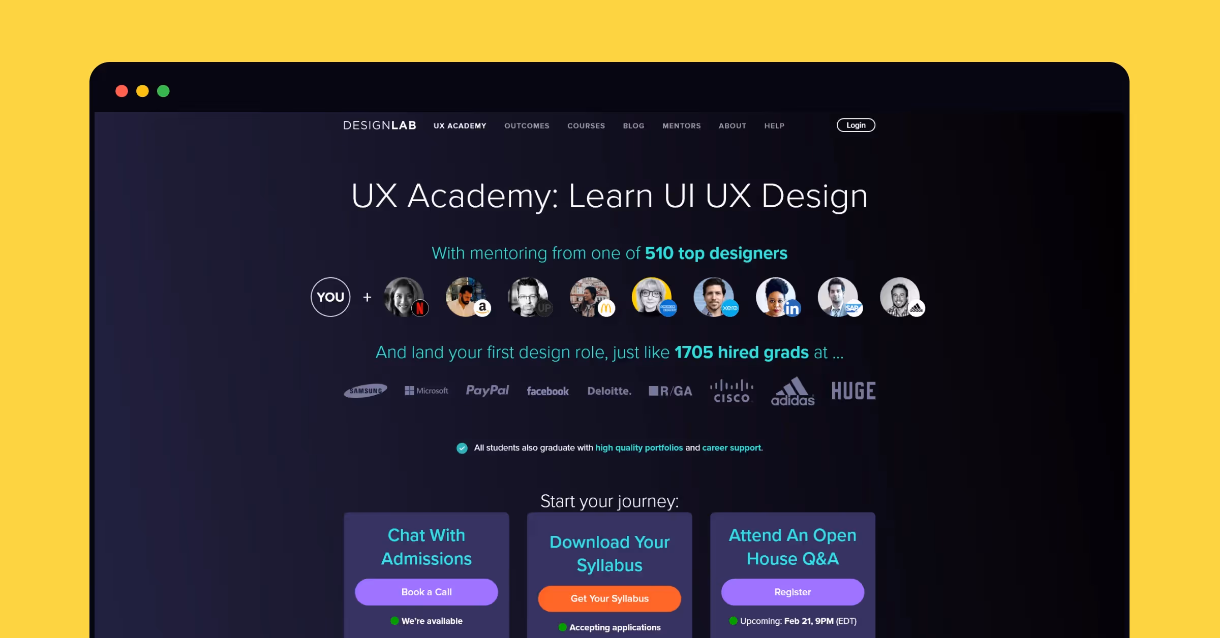Designlab's key features