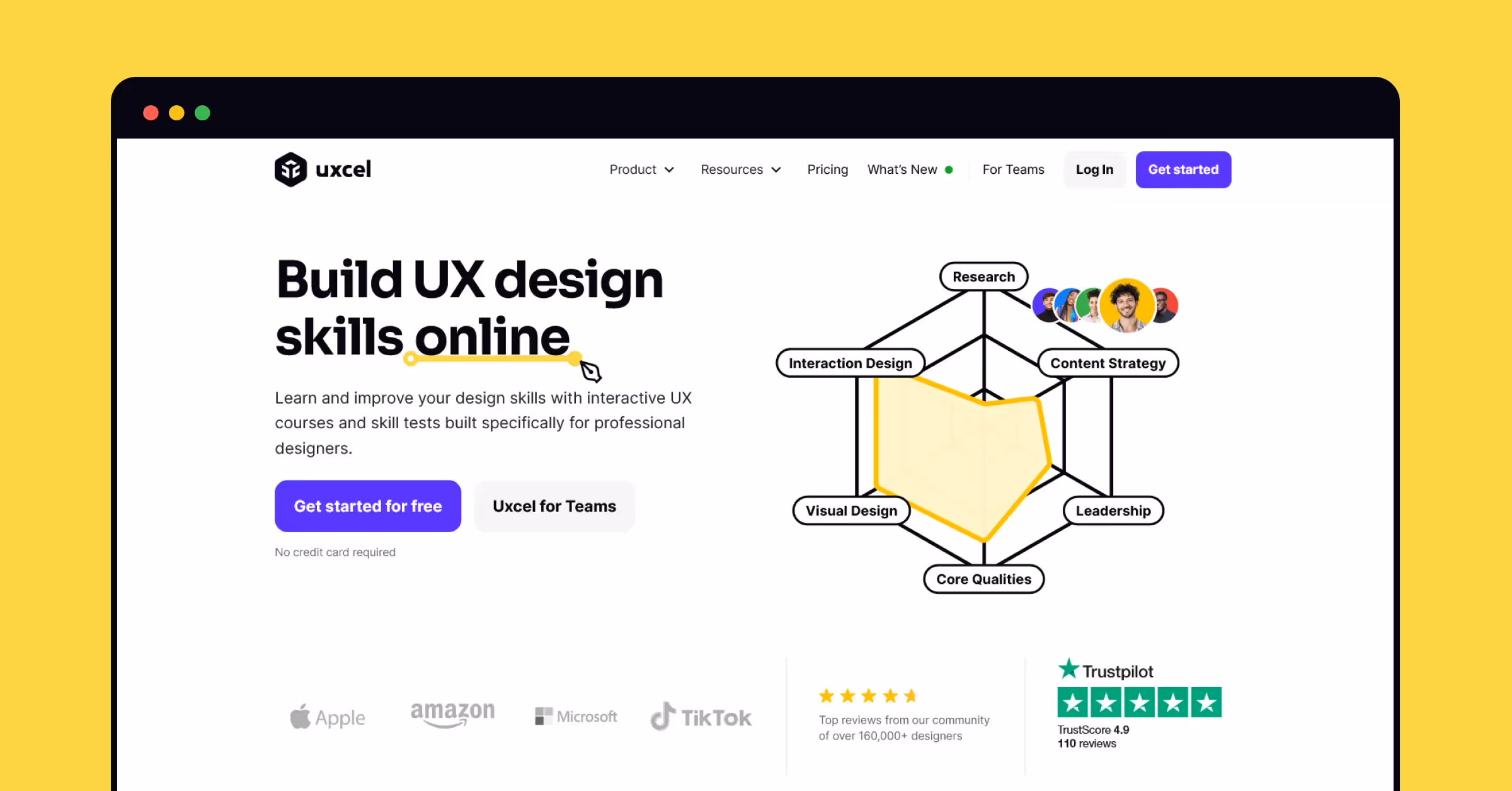 Uxcel's key features