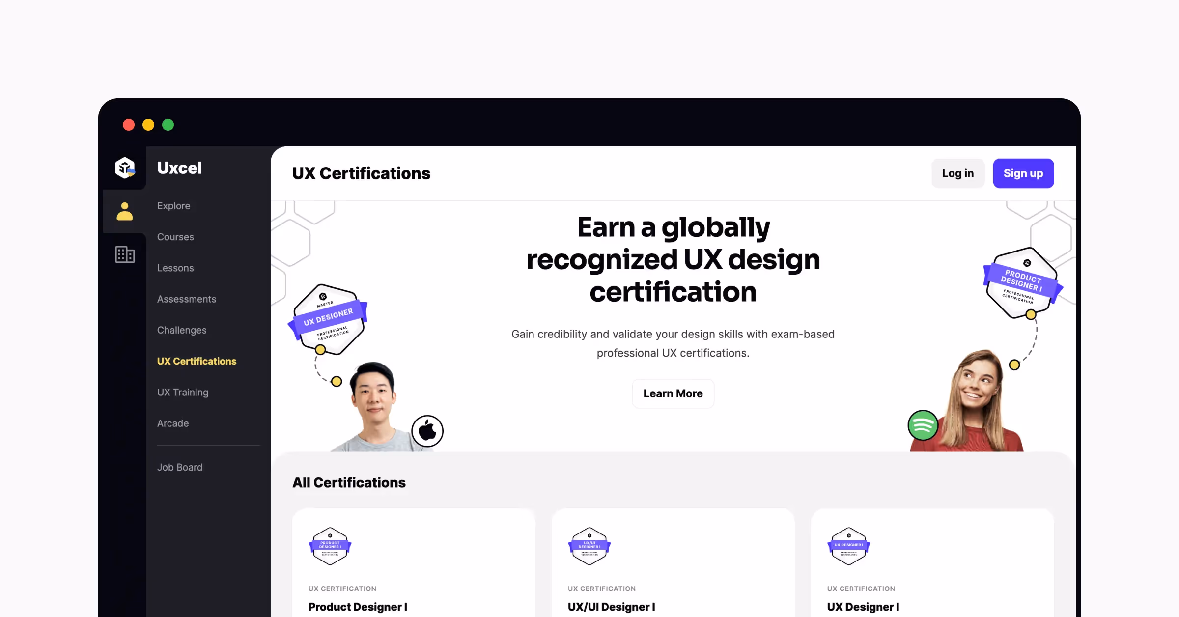 Uxcel's UX design certifications
