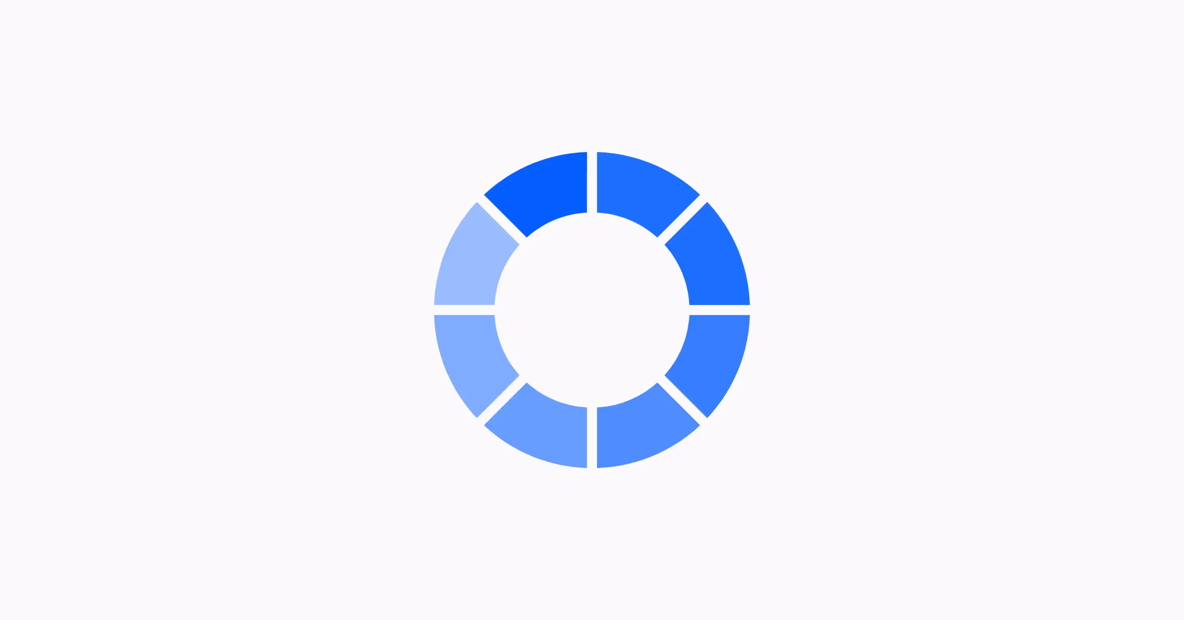 Blue circular loading bar