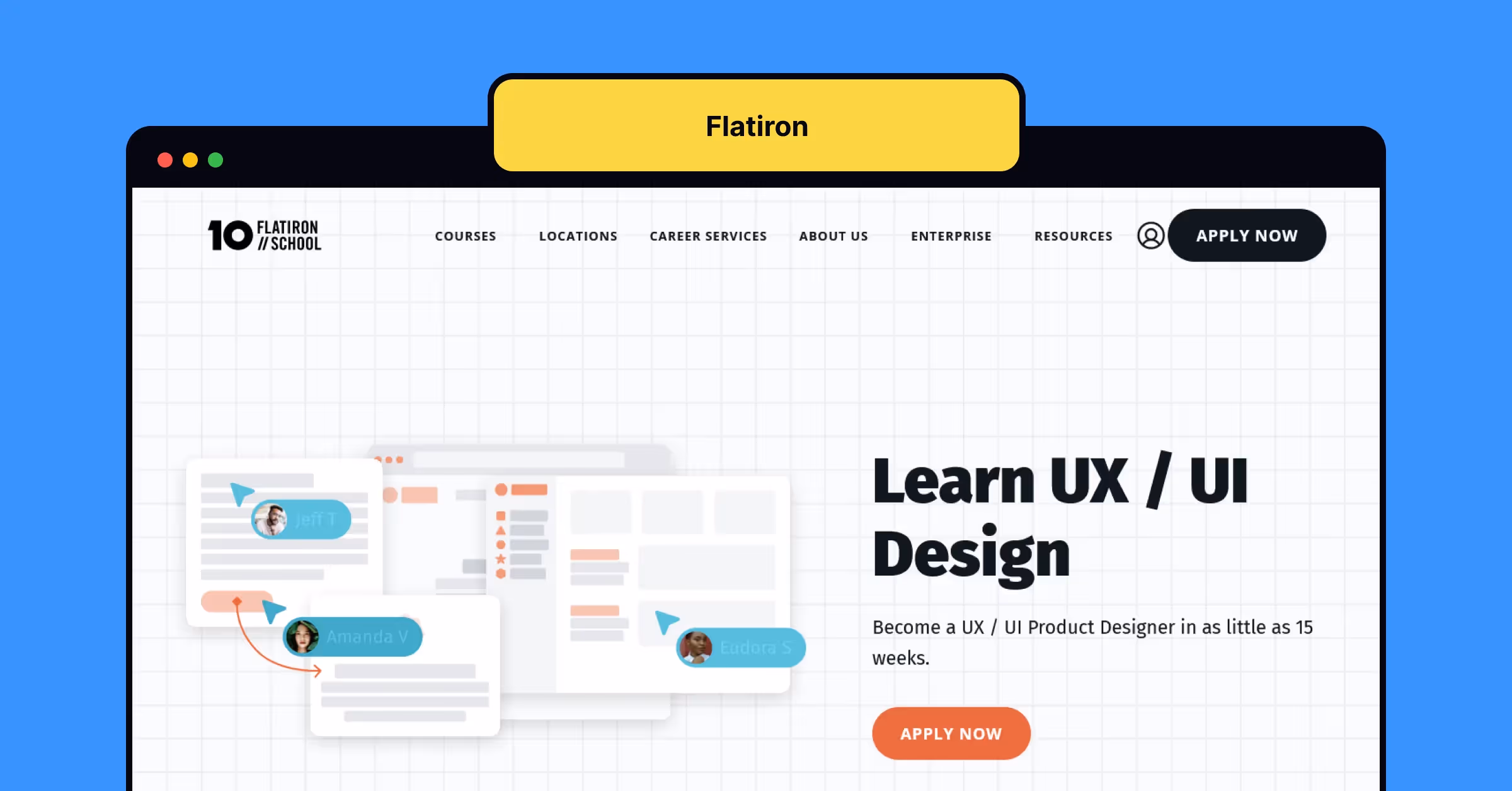 Flatiron website screenshot