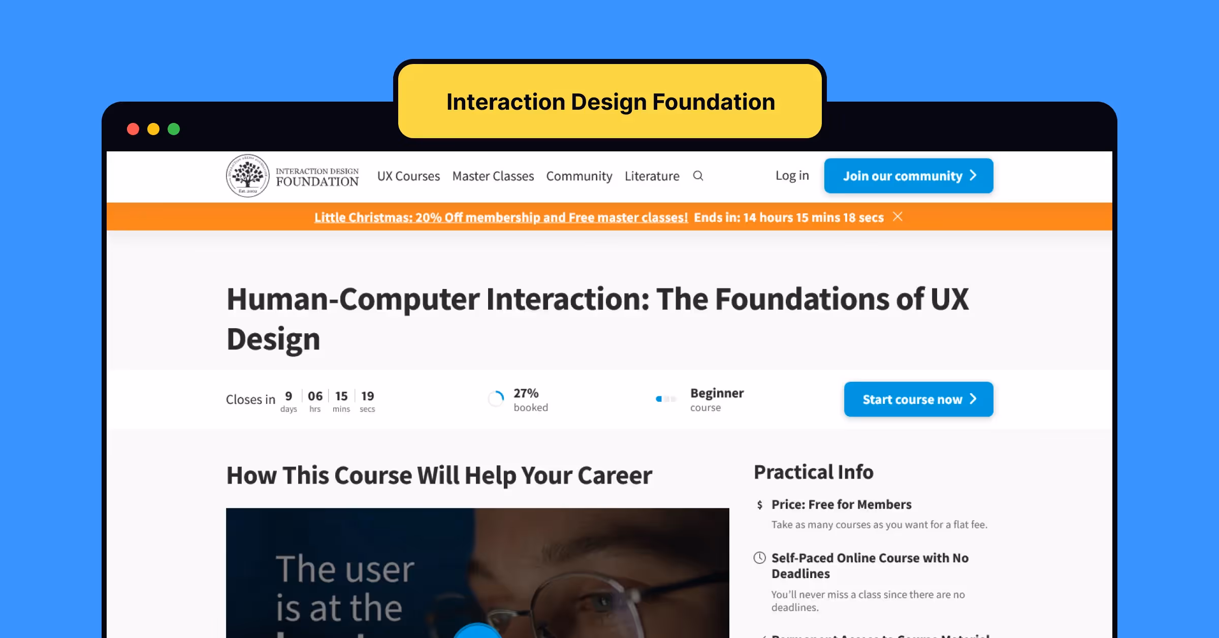 Interaction Design Foundation website screenshot