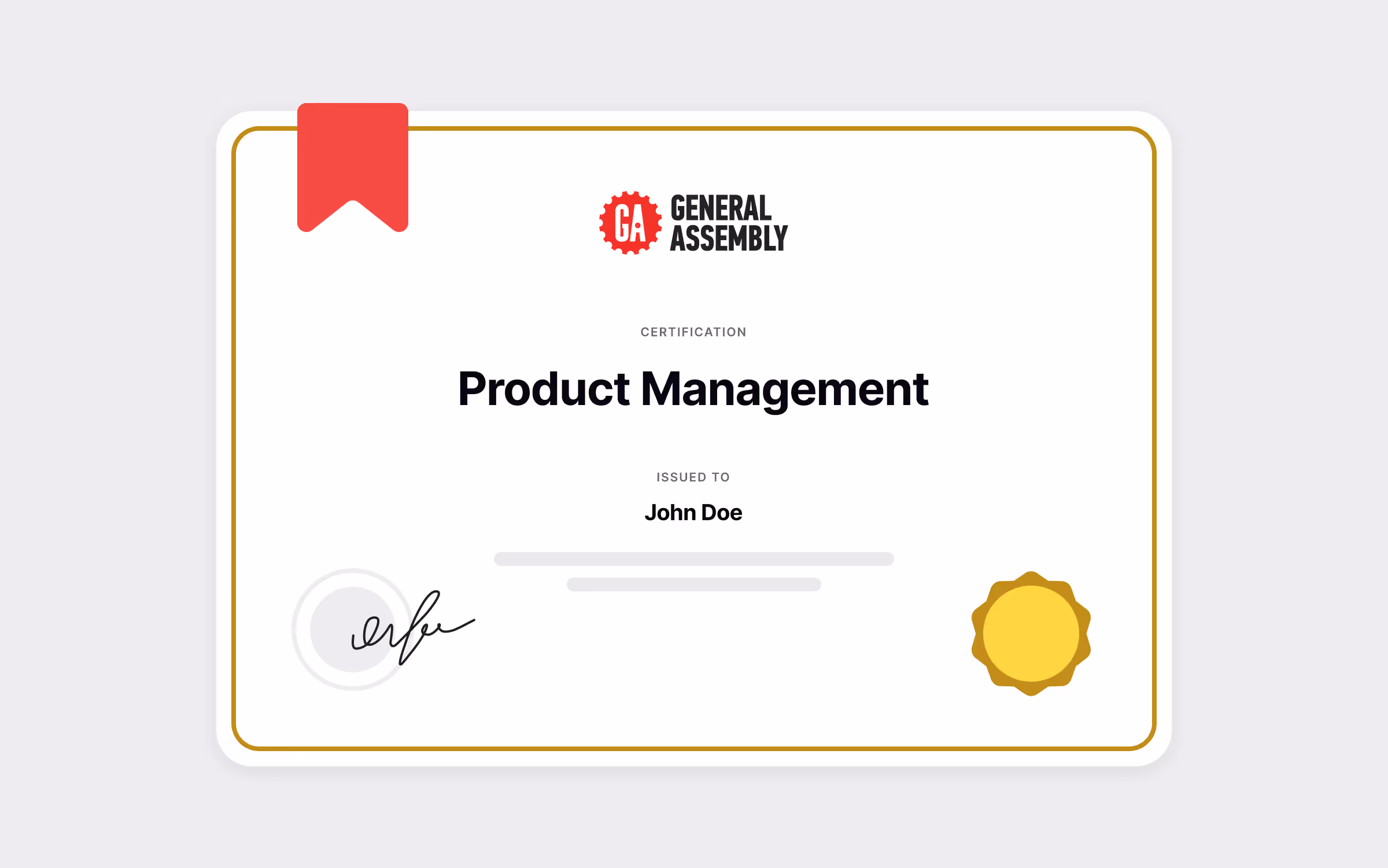 General Assembly Paid PM Certification