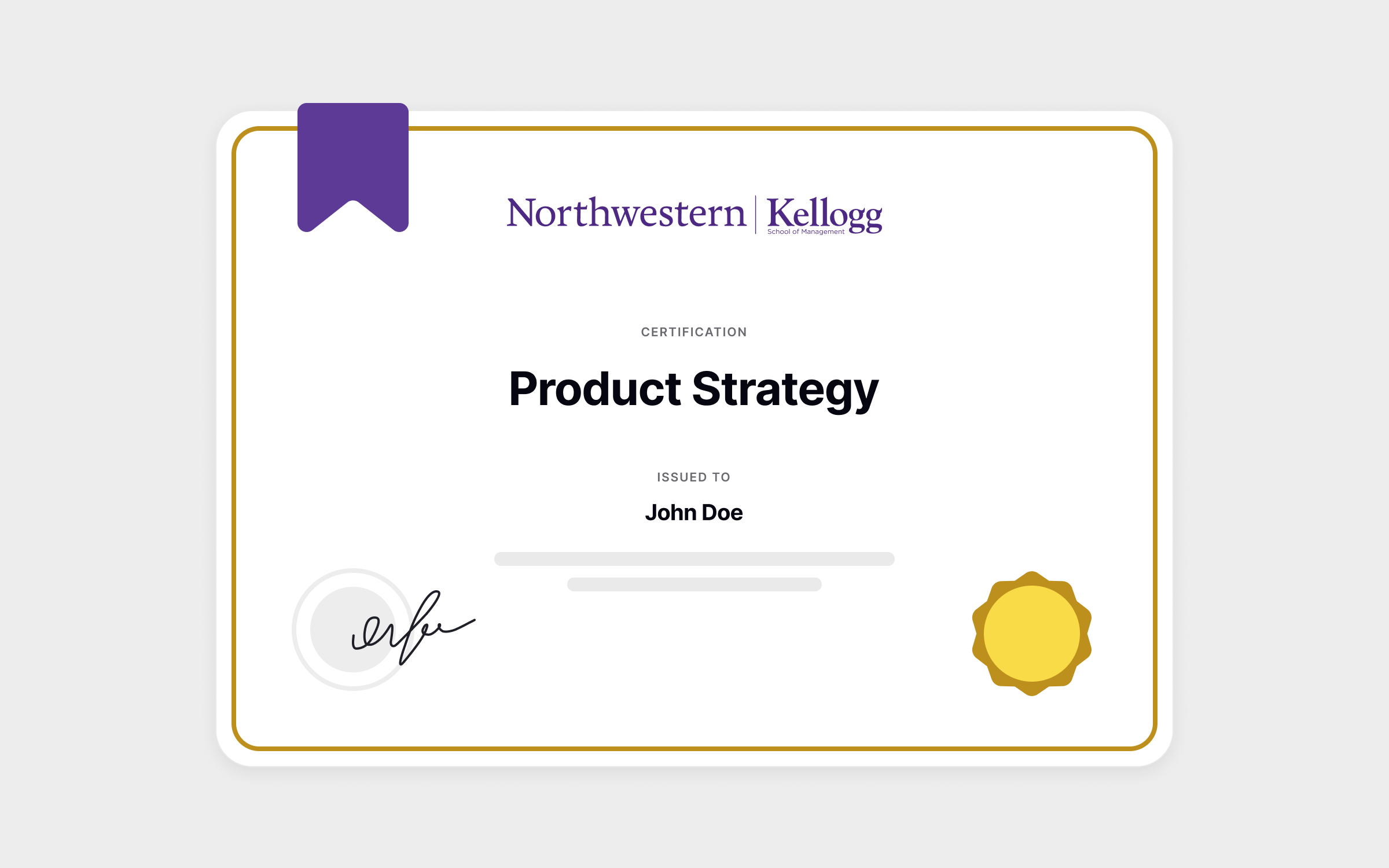 Northwestern Kellogg Paid PM Certification