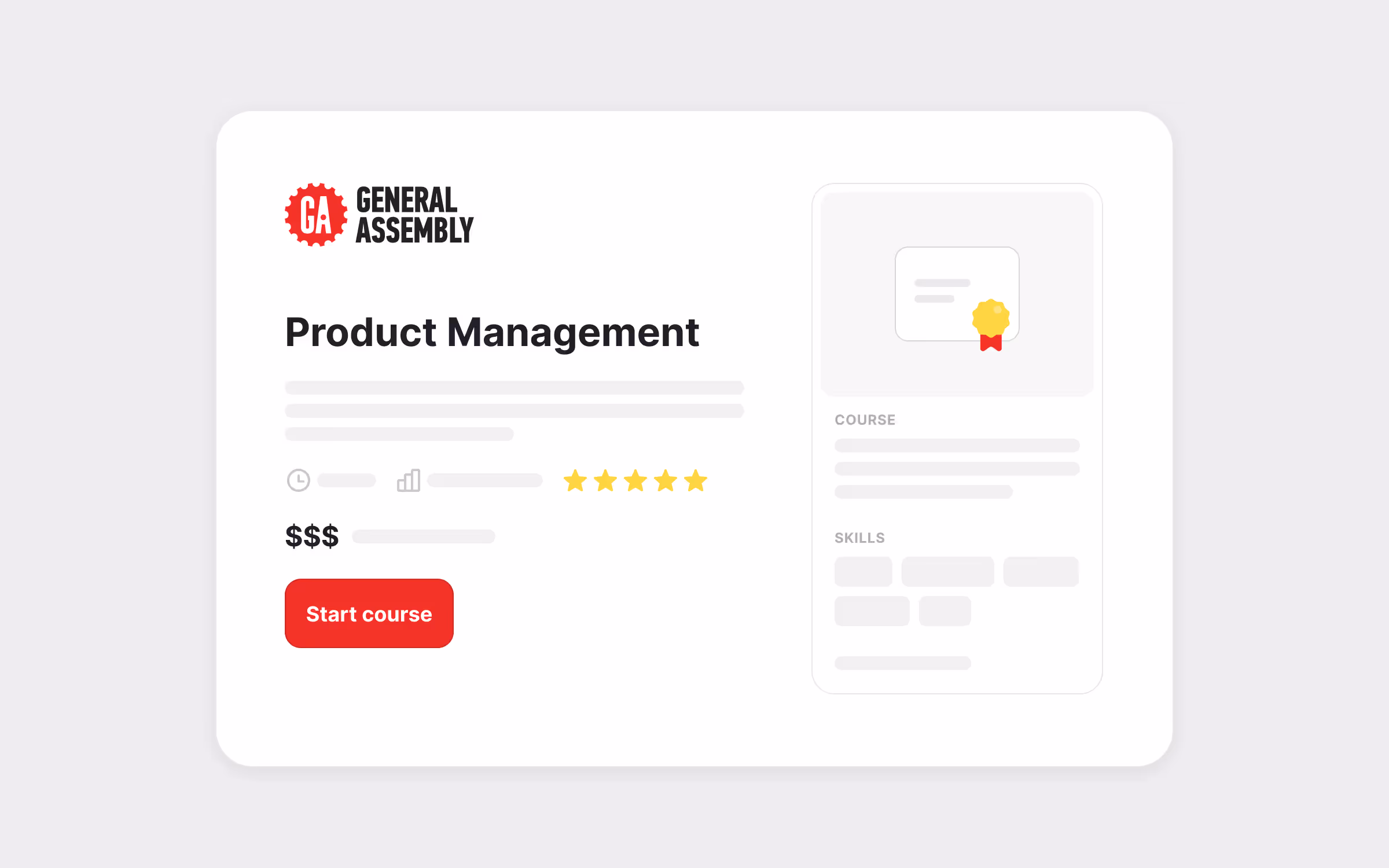 General Assembly Paid PM Course