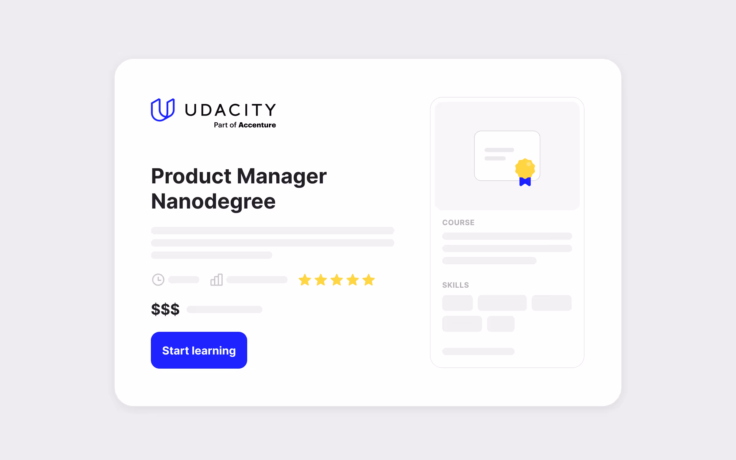 Udacity Paid PM Course