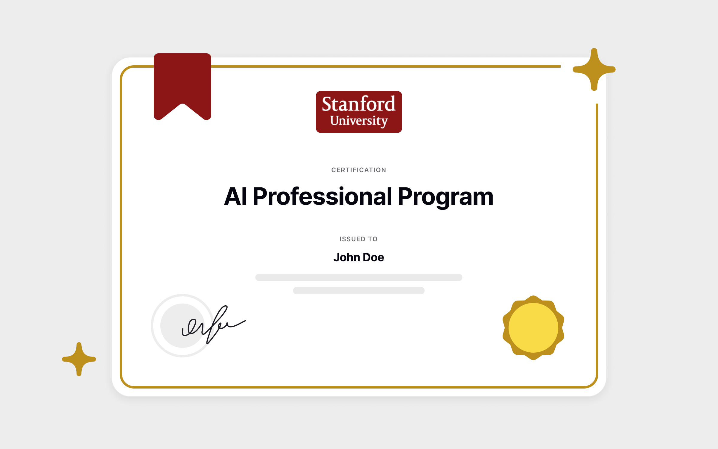 Stanford University Paid AI Certification