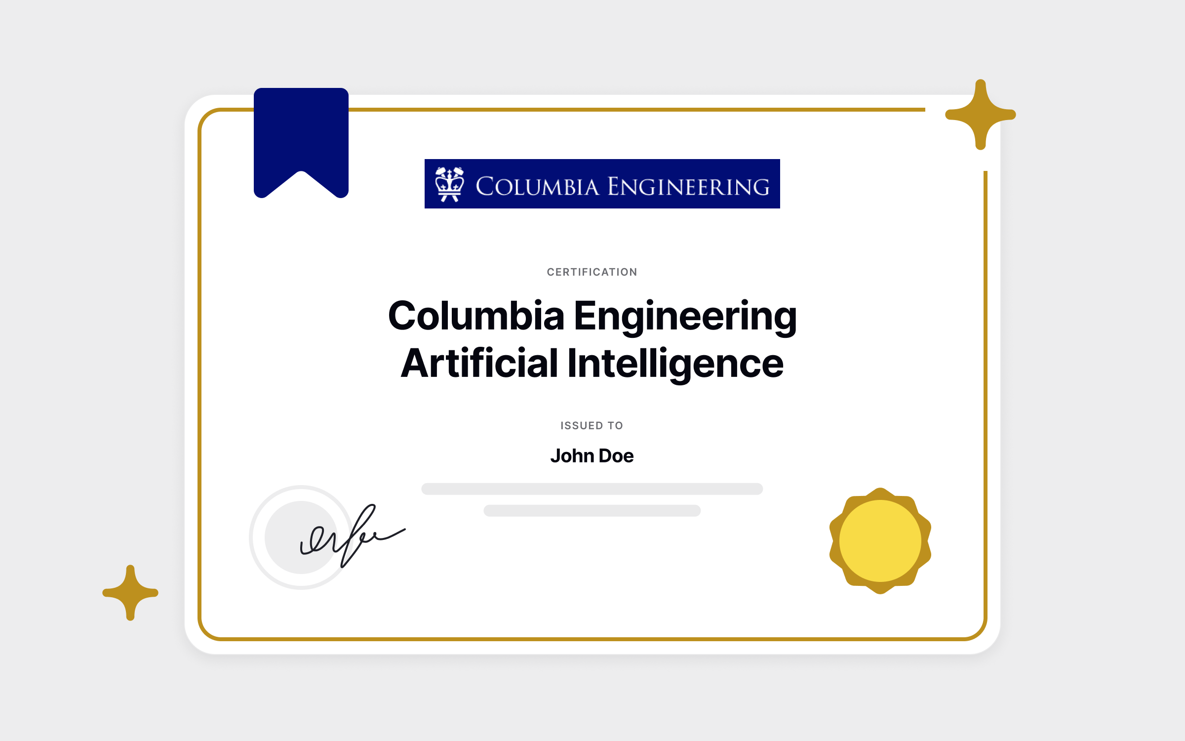Columbia University Paid AI Certification