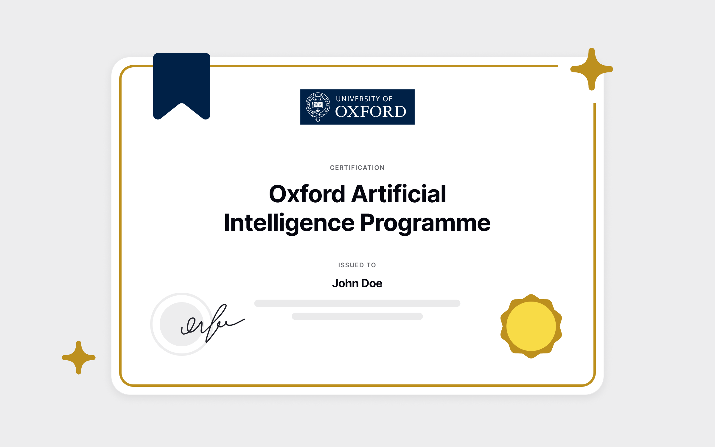 Oxford University Paid AI Certification