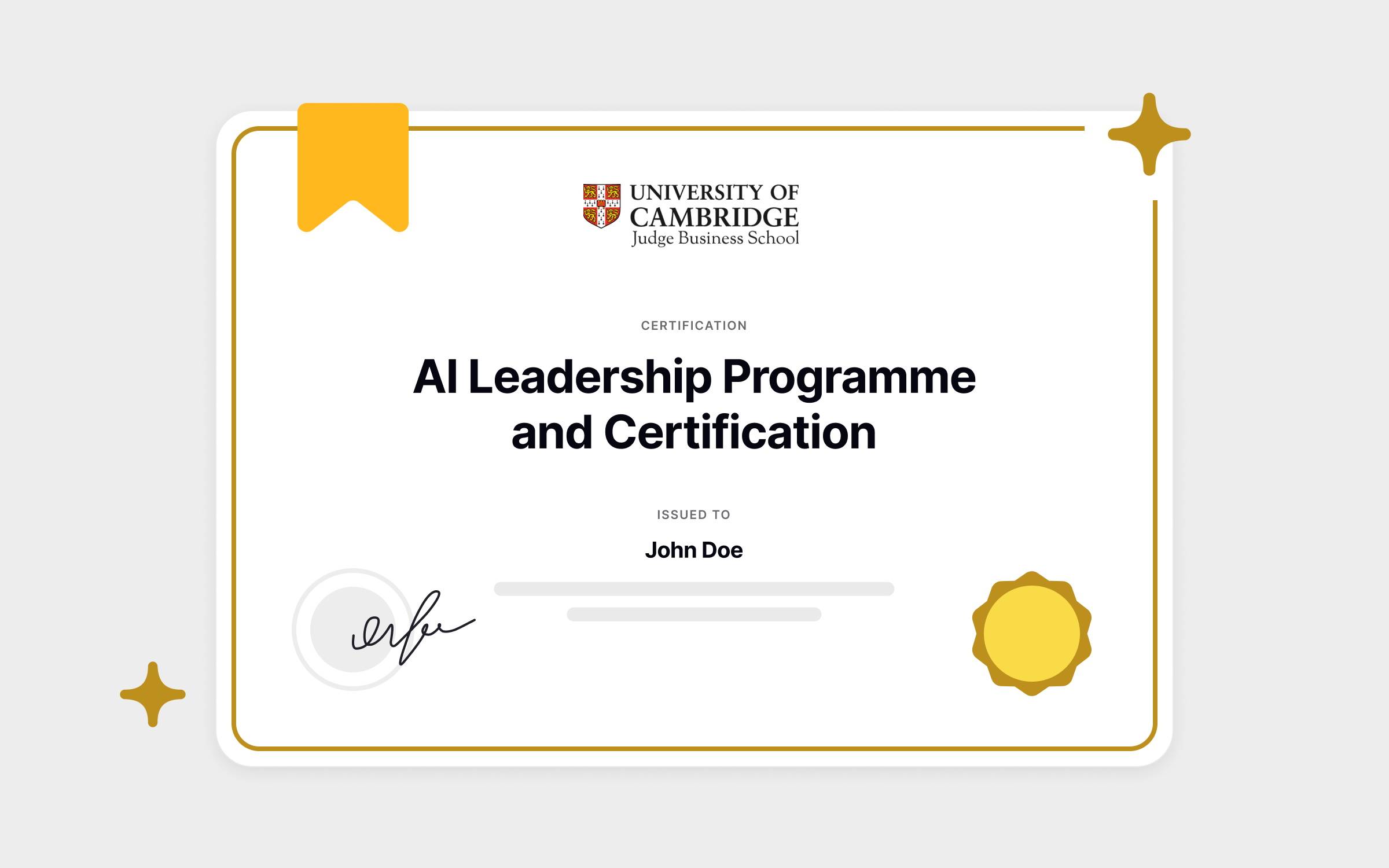 University of Cambridge Paid AI Certification