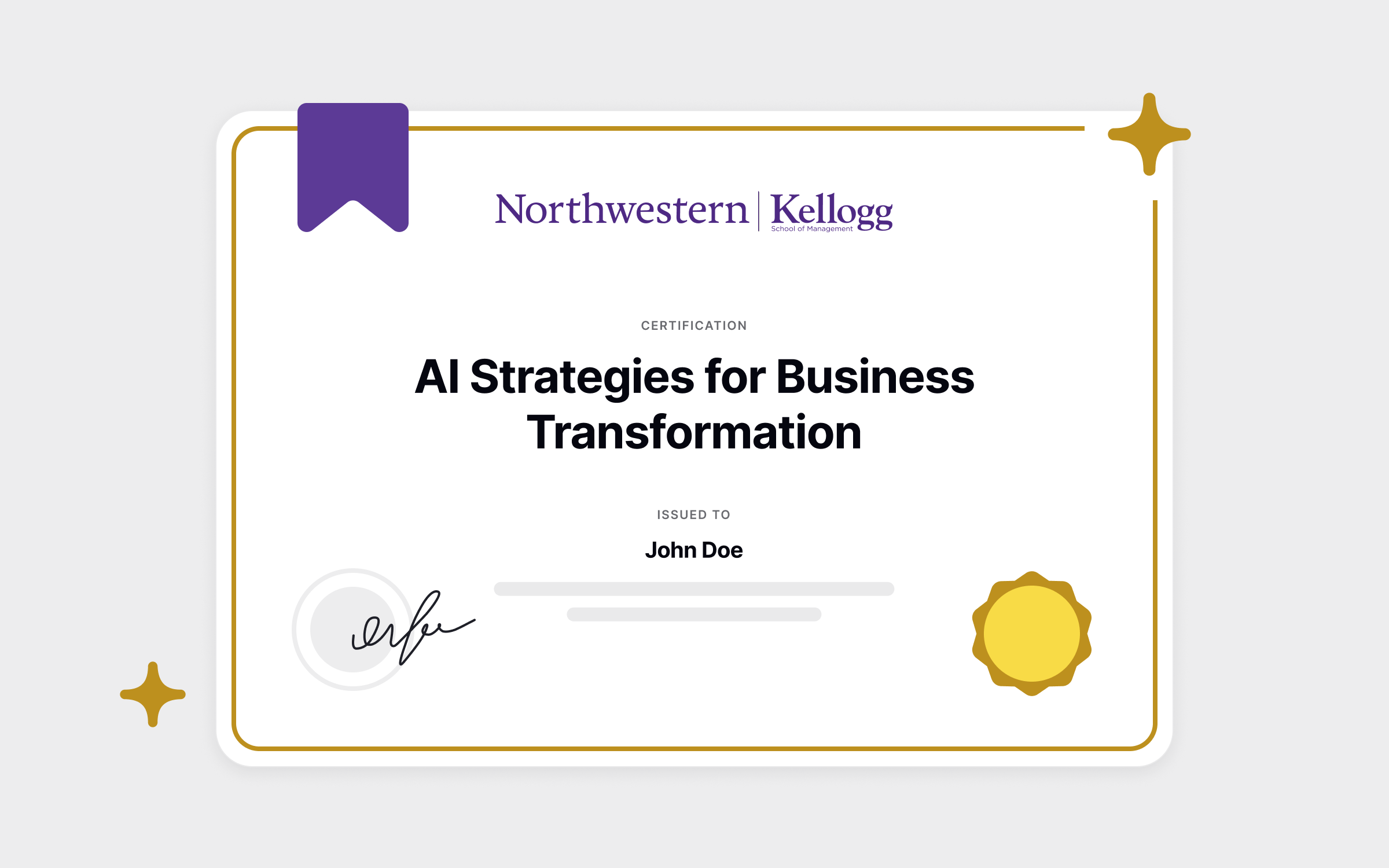 Kellogg School of Management Paid AI Certification
