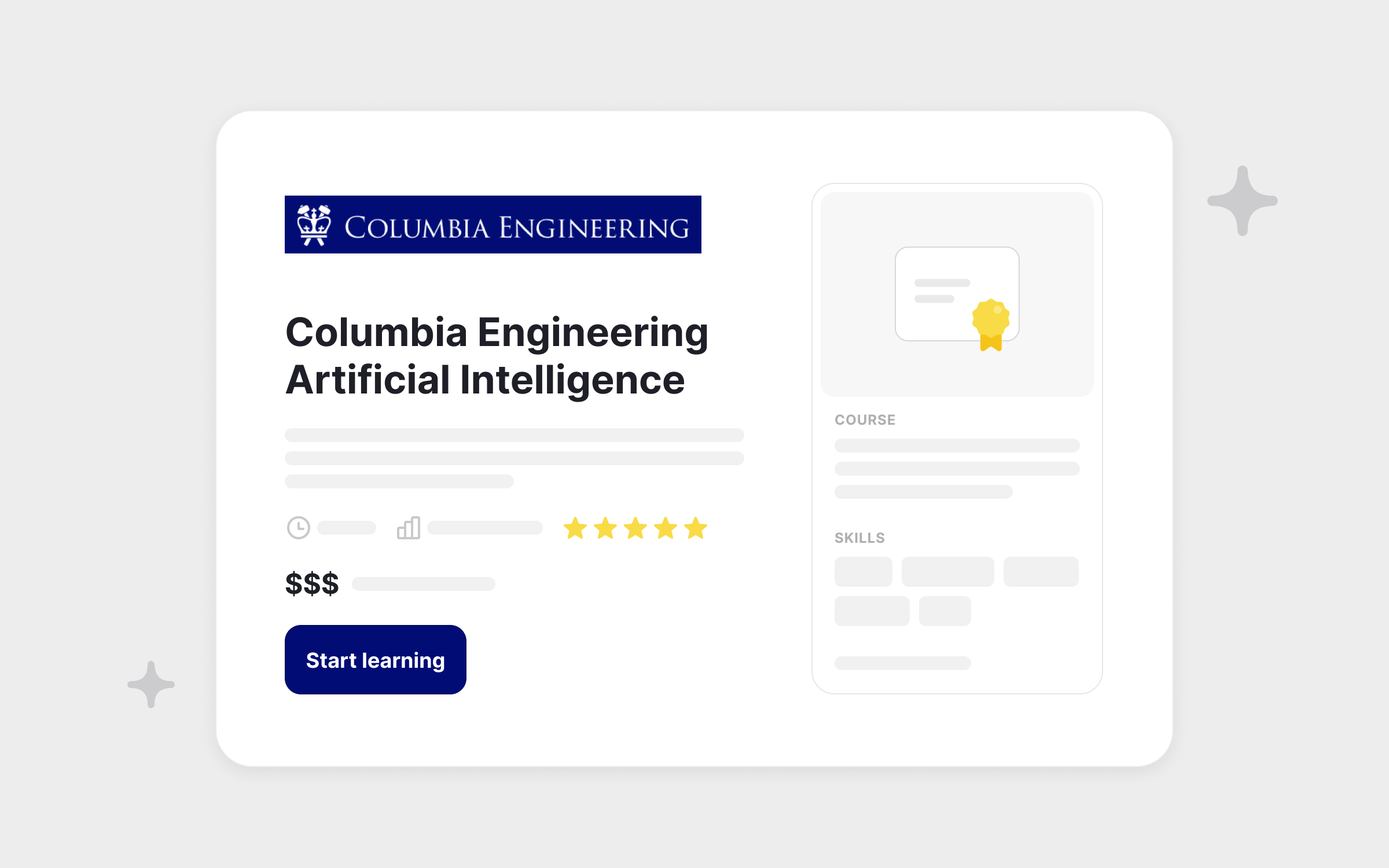 Columbia University Paid AI Course