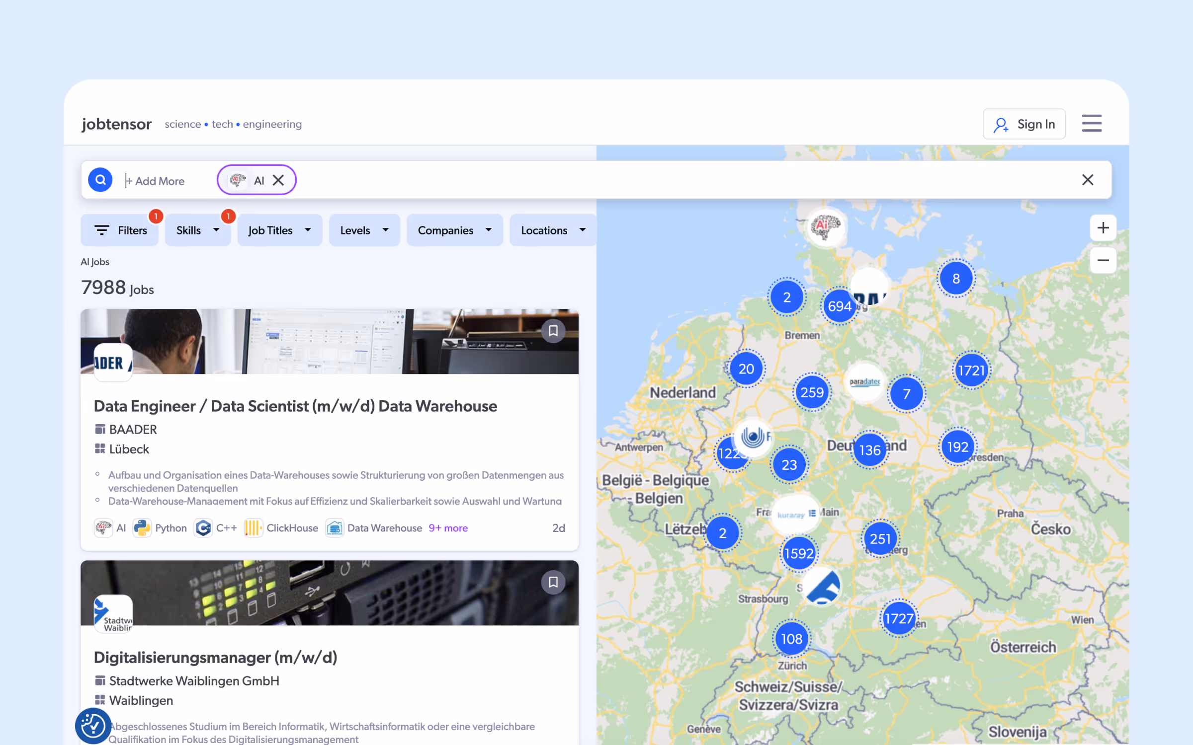 Job Tensor AI Job Board