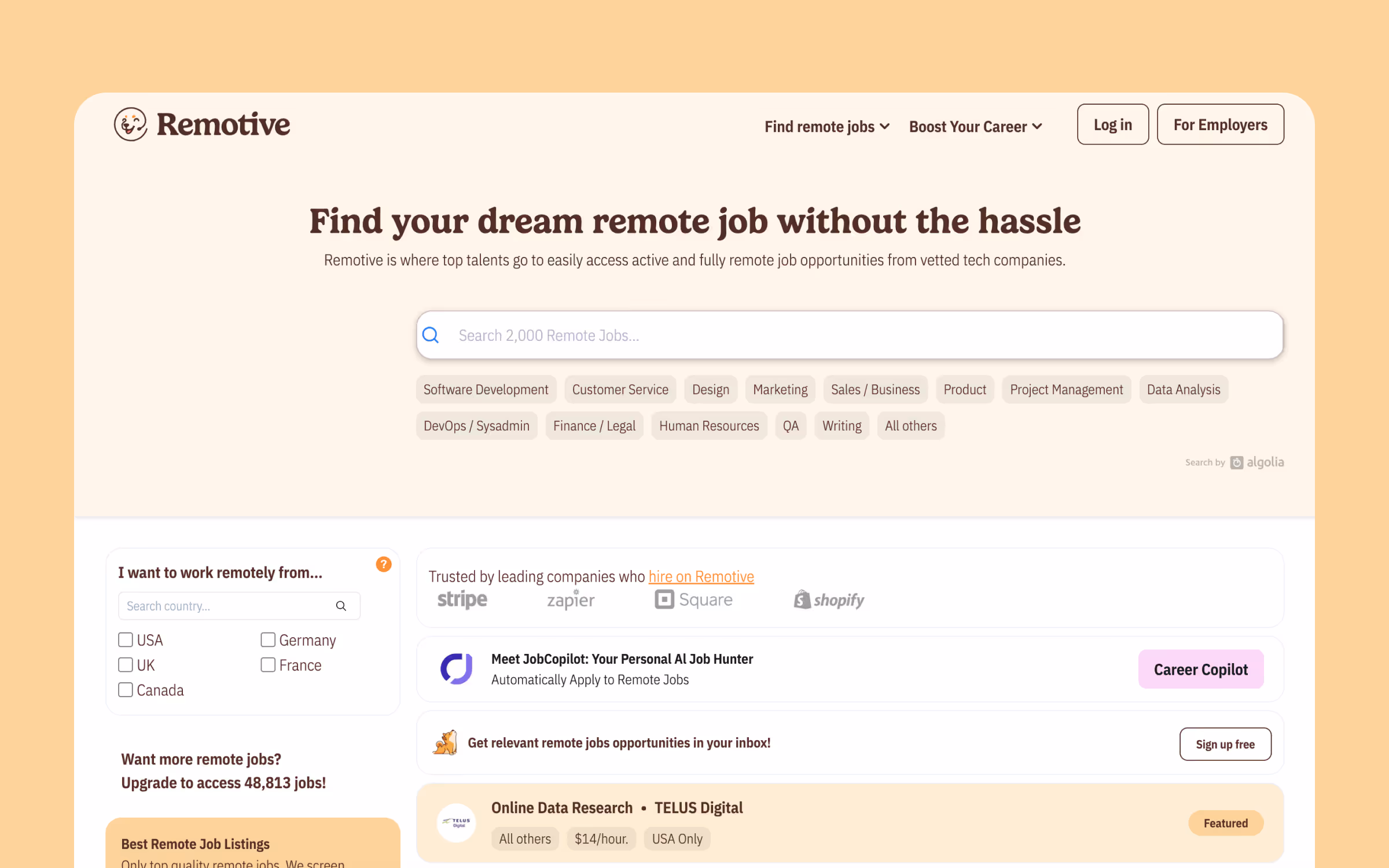 Remotive AI Job Board