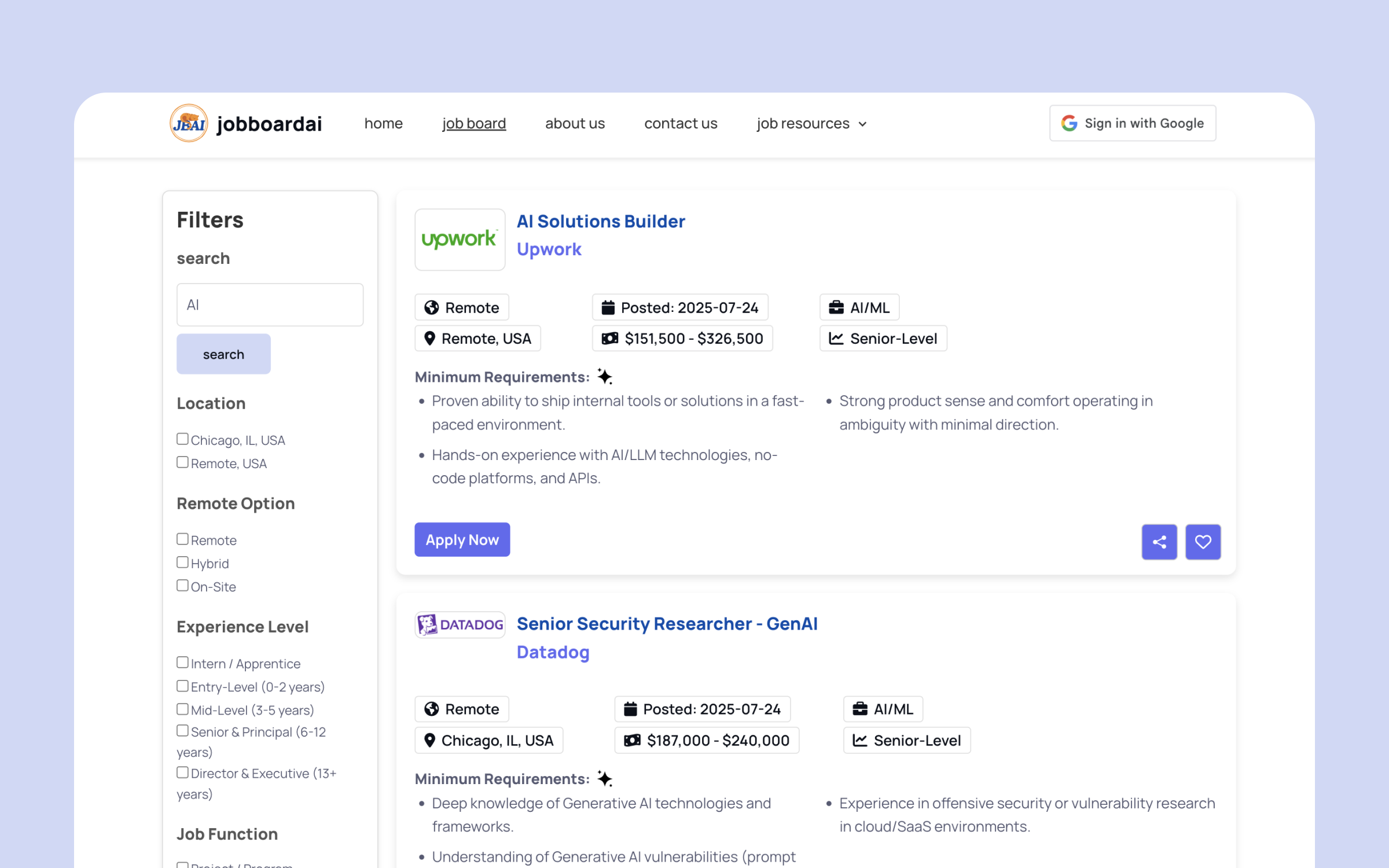 JobBoardAI AI Job Board