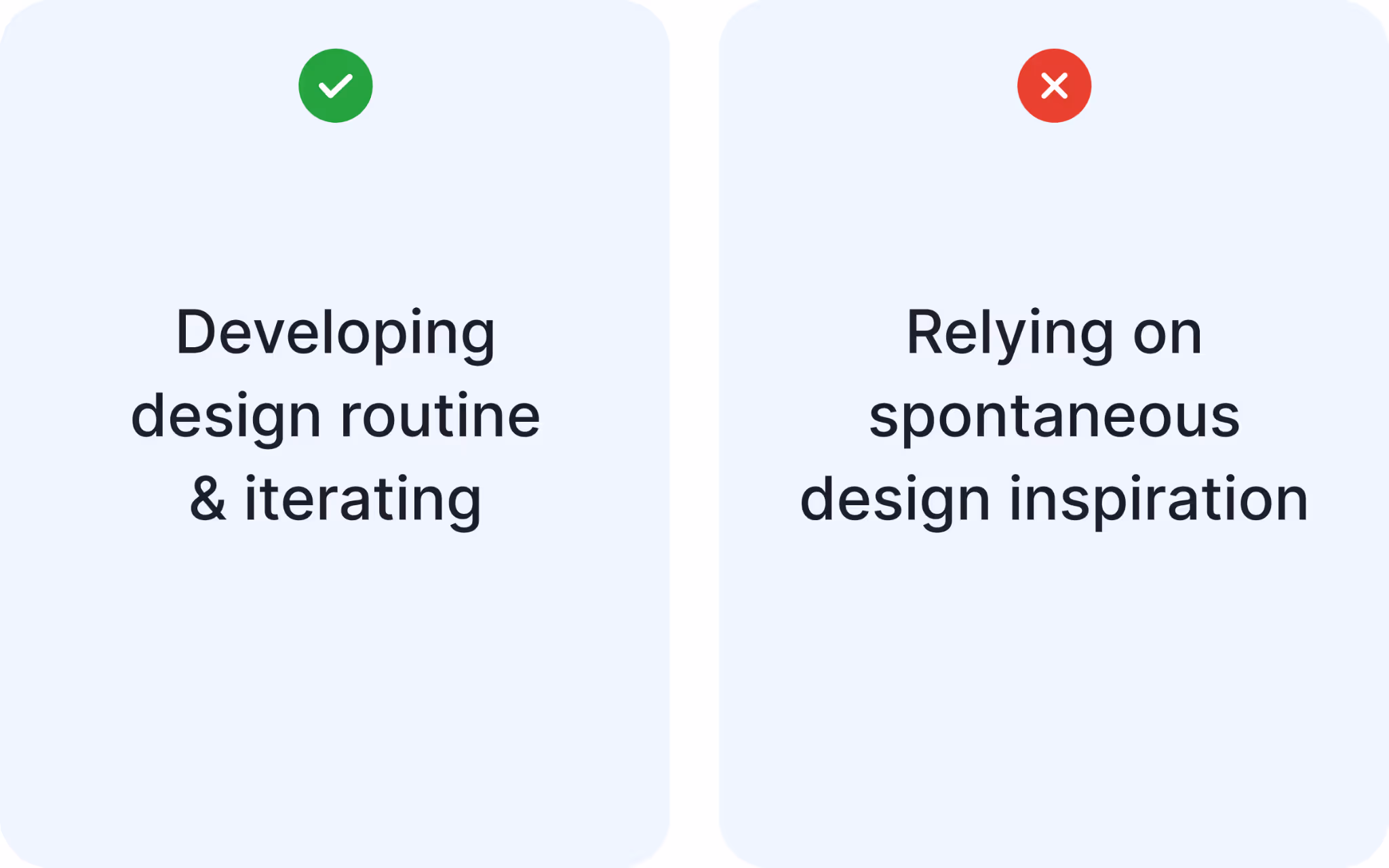 Creativity in design happens magically