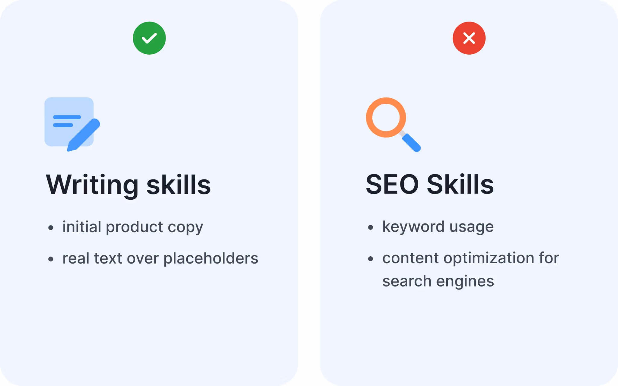 Designers don’t need writing skills