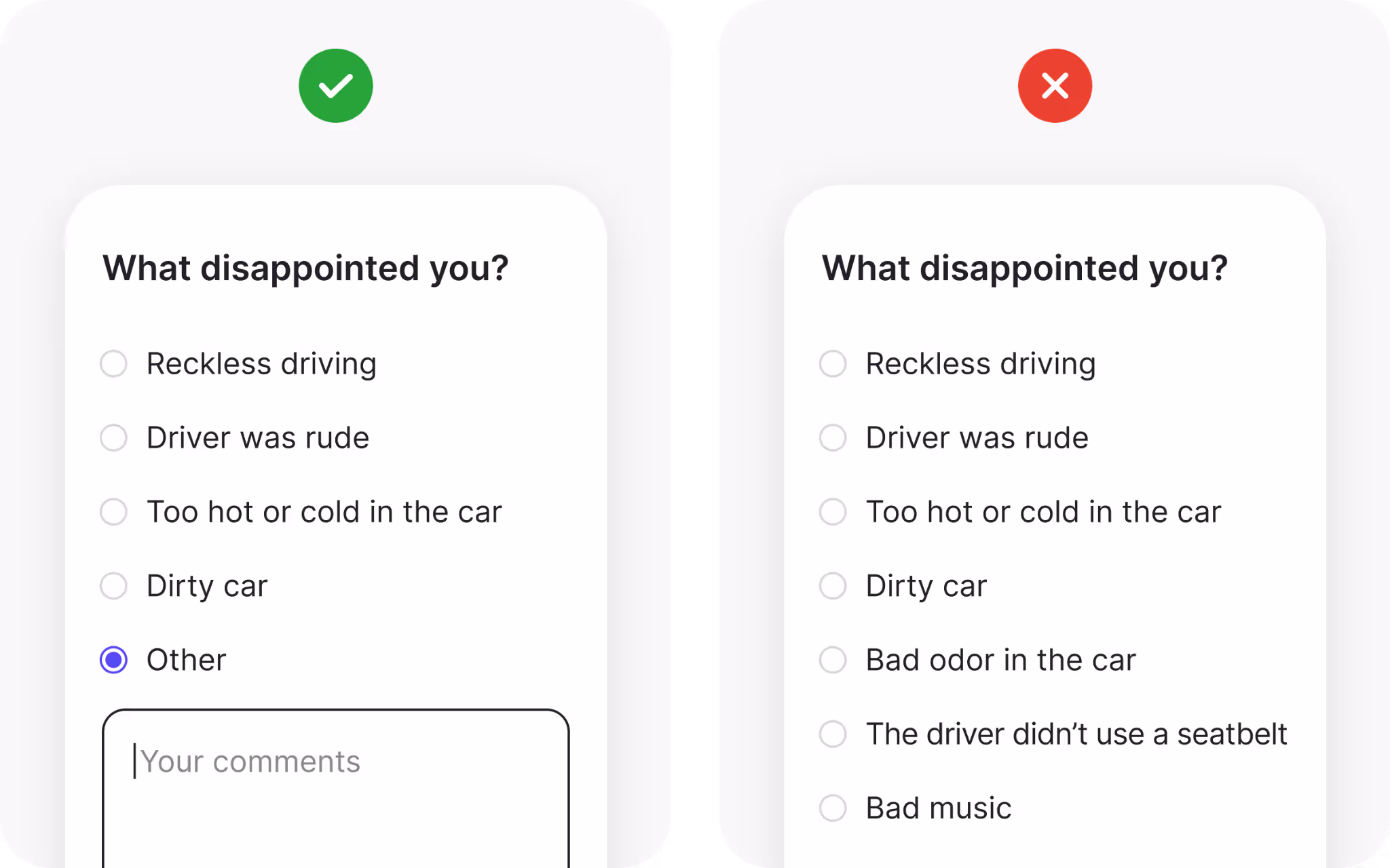 Provide an other option