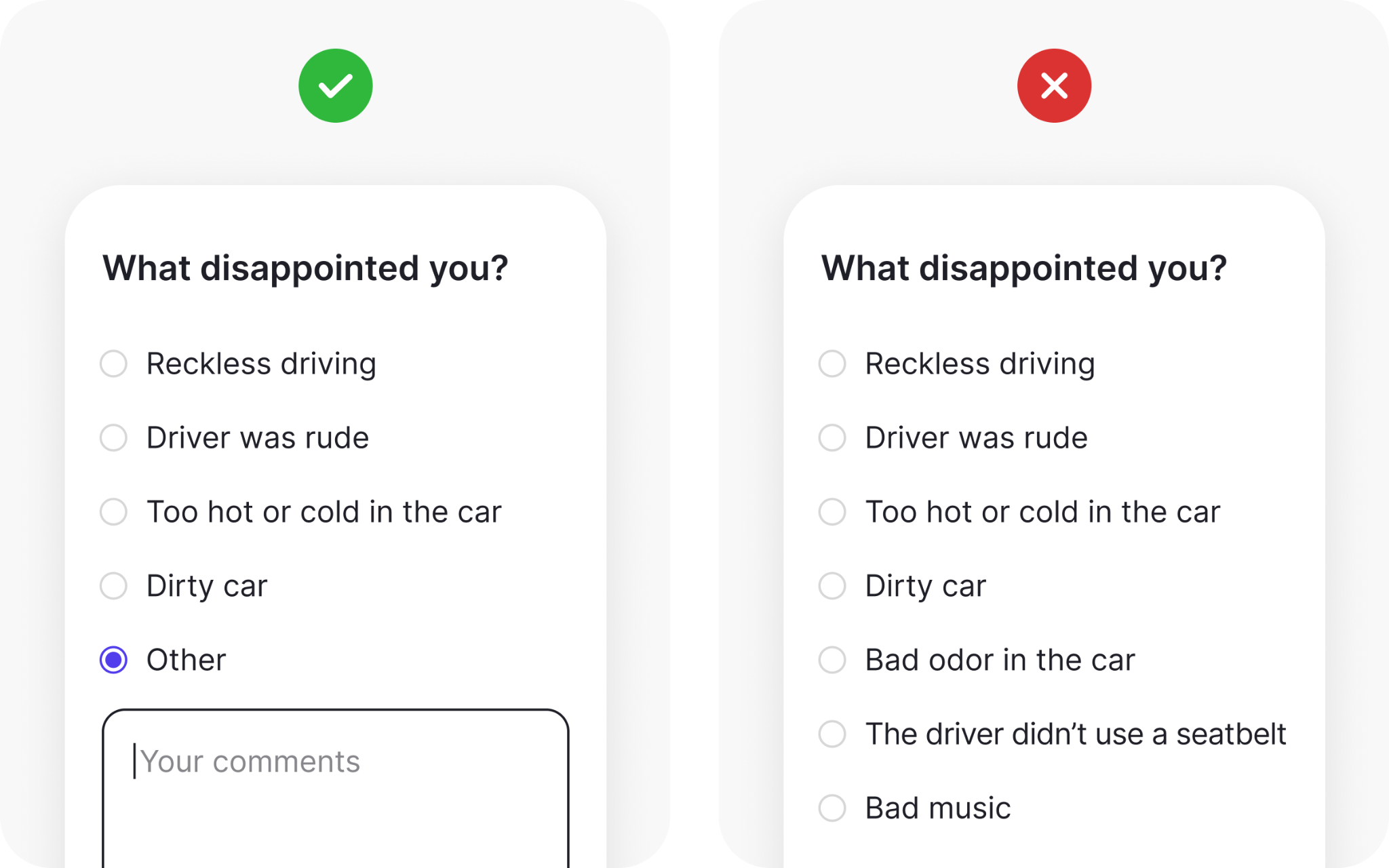 Provide an other option