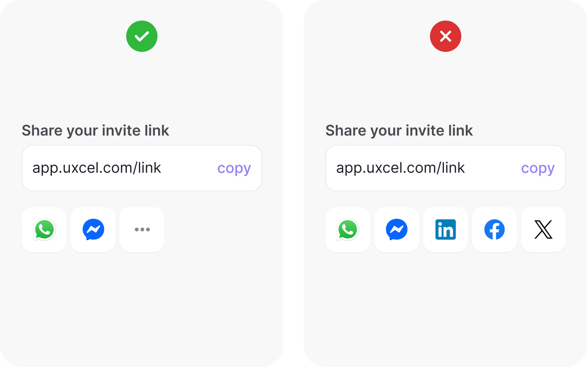 Make social sharing easy