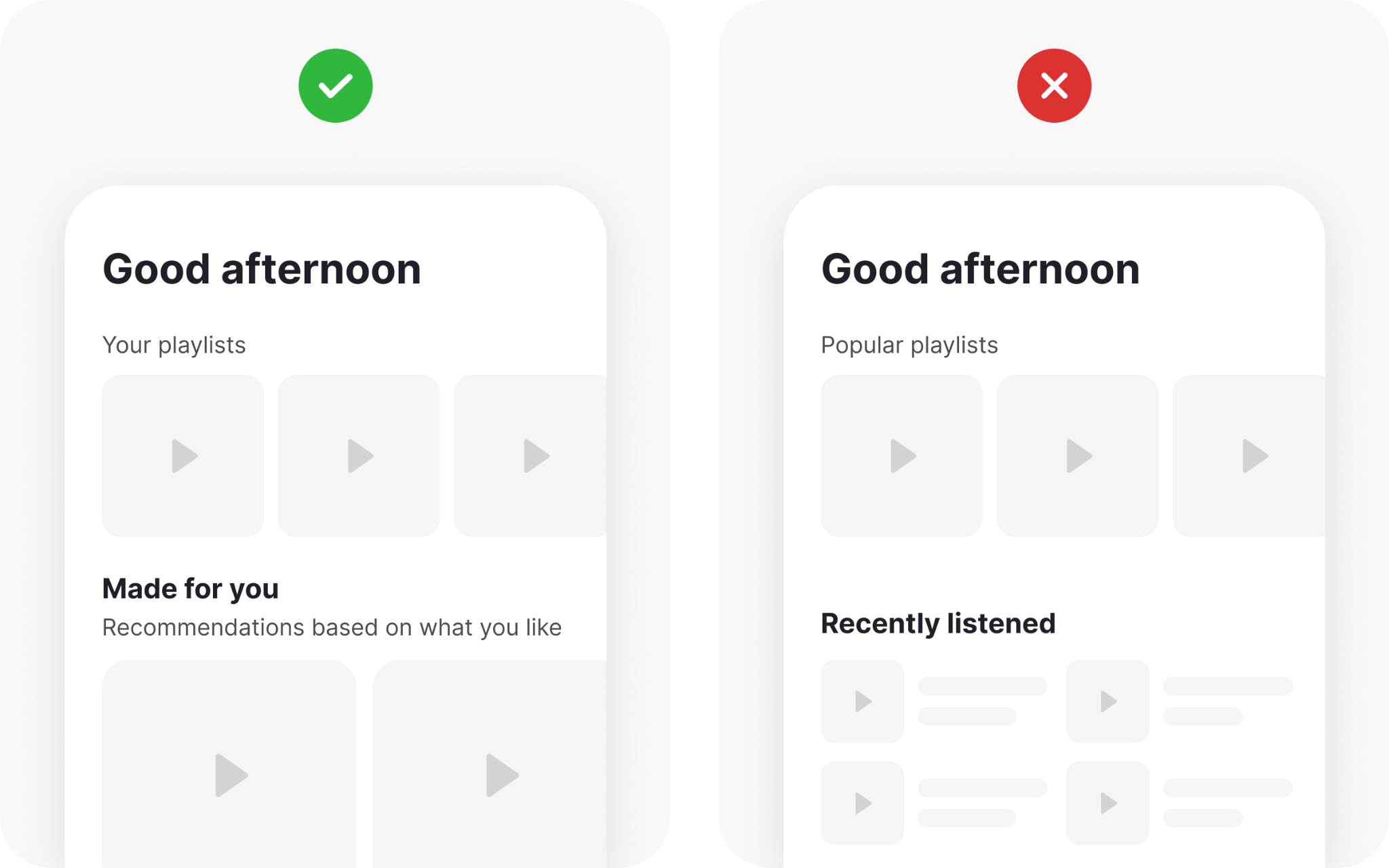 Highlight recommendations