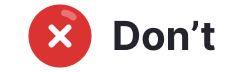 Don't