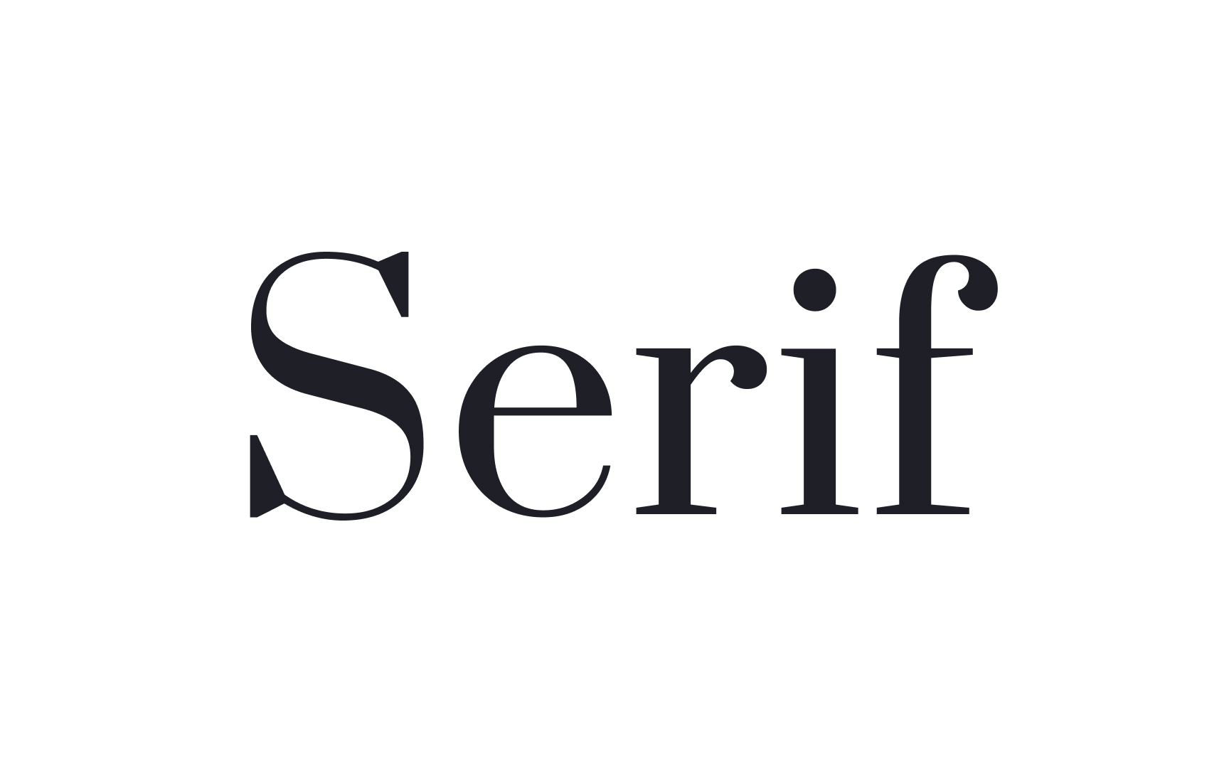 Serif typeface
