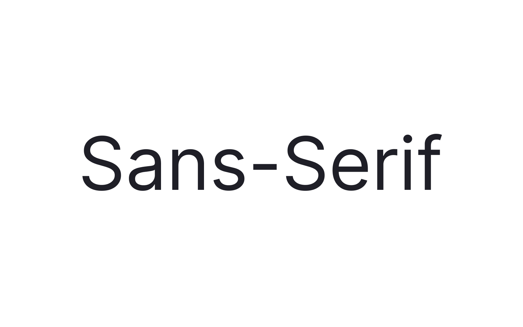 Sans-serif typeface