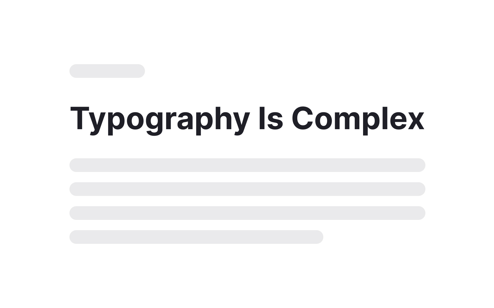 Common font styles Best Practice
