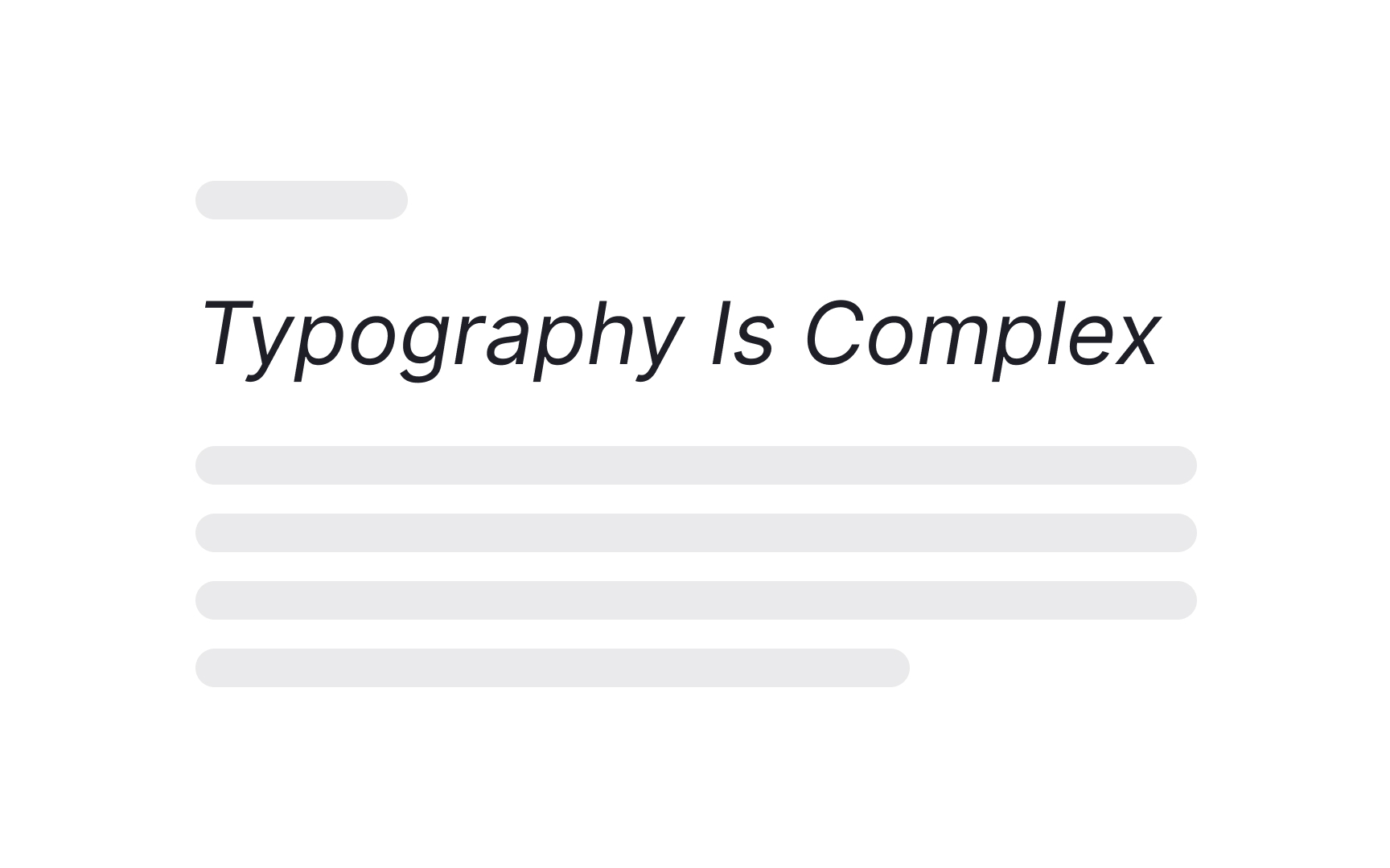 Common font styles Bad Practice