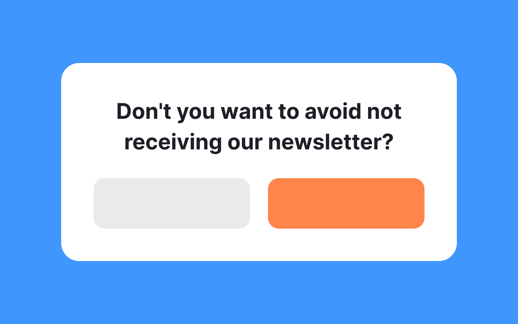 Avoid double negatives Bad Practice