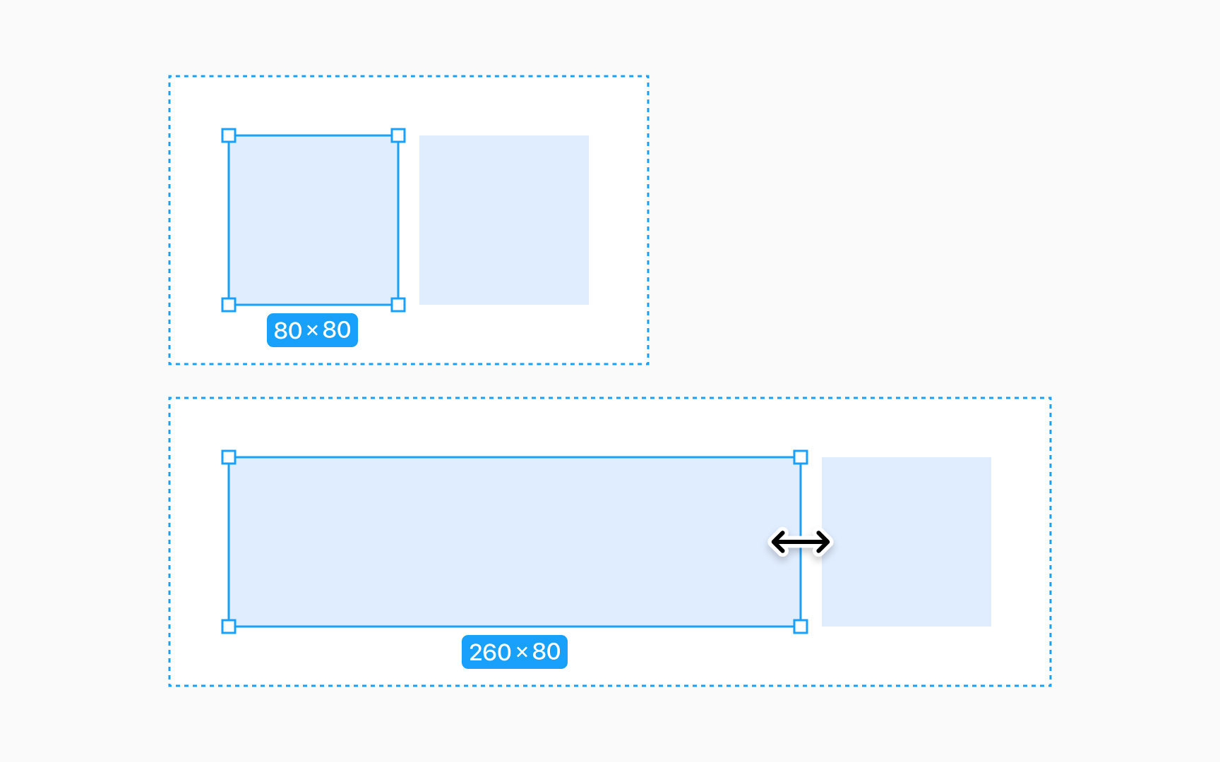 Adjusting and aligning content within frames