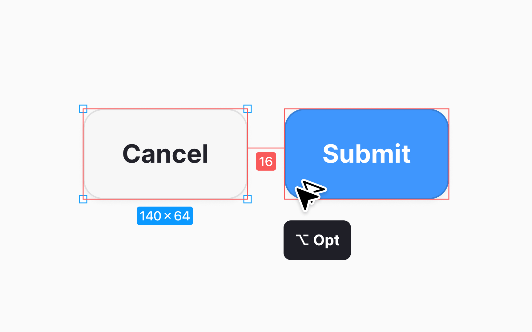 Measuring the distance between layers