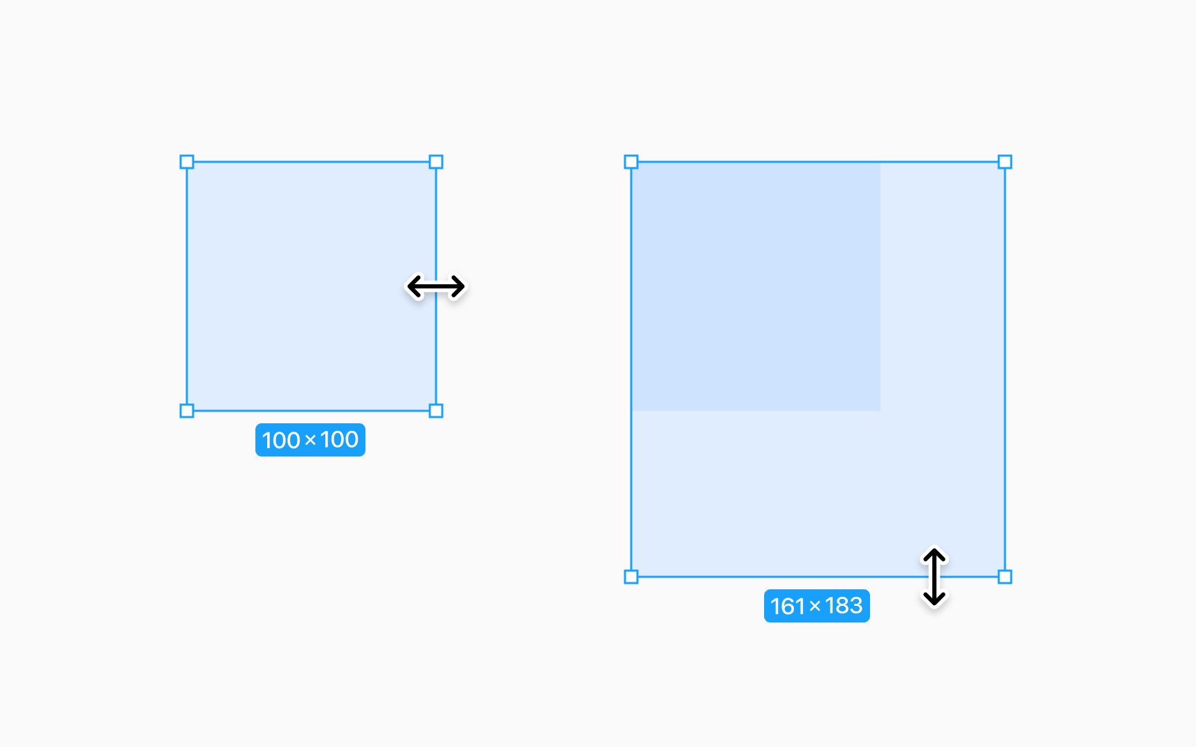Adjust layer dimensions