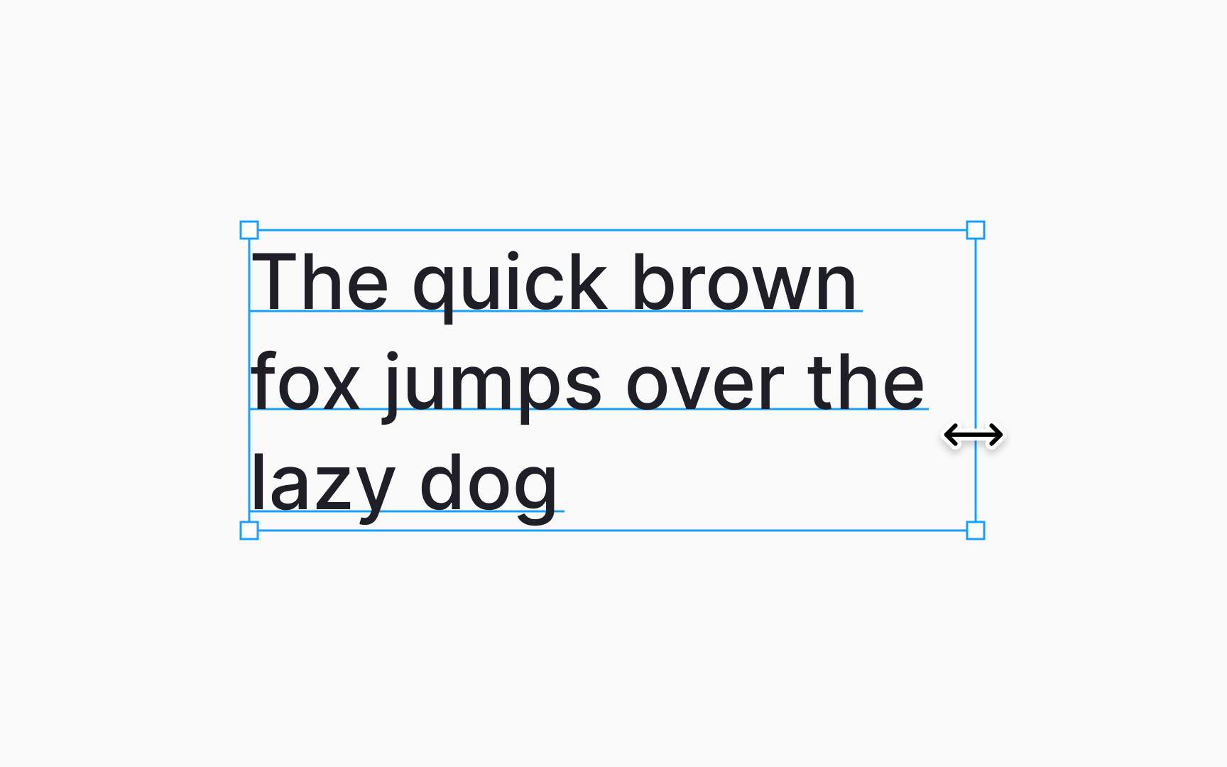 Resizing bounding box