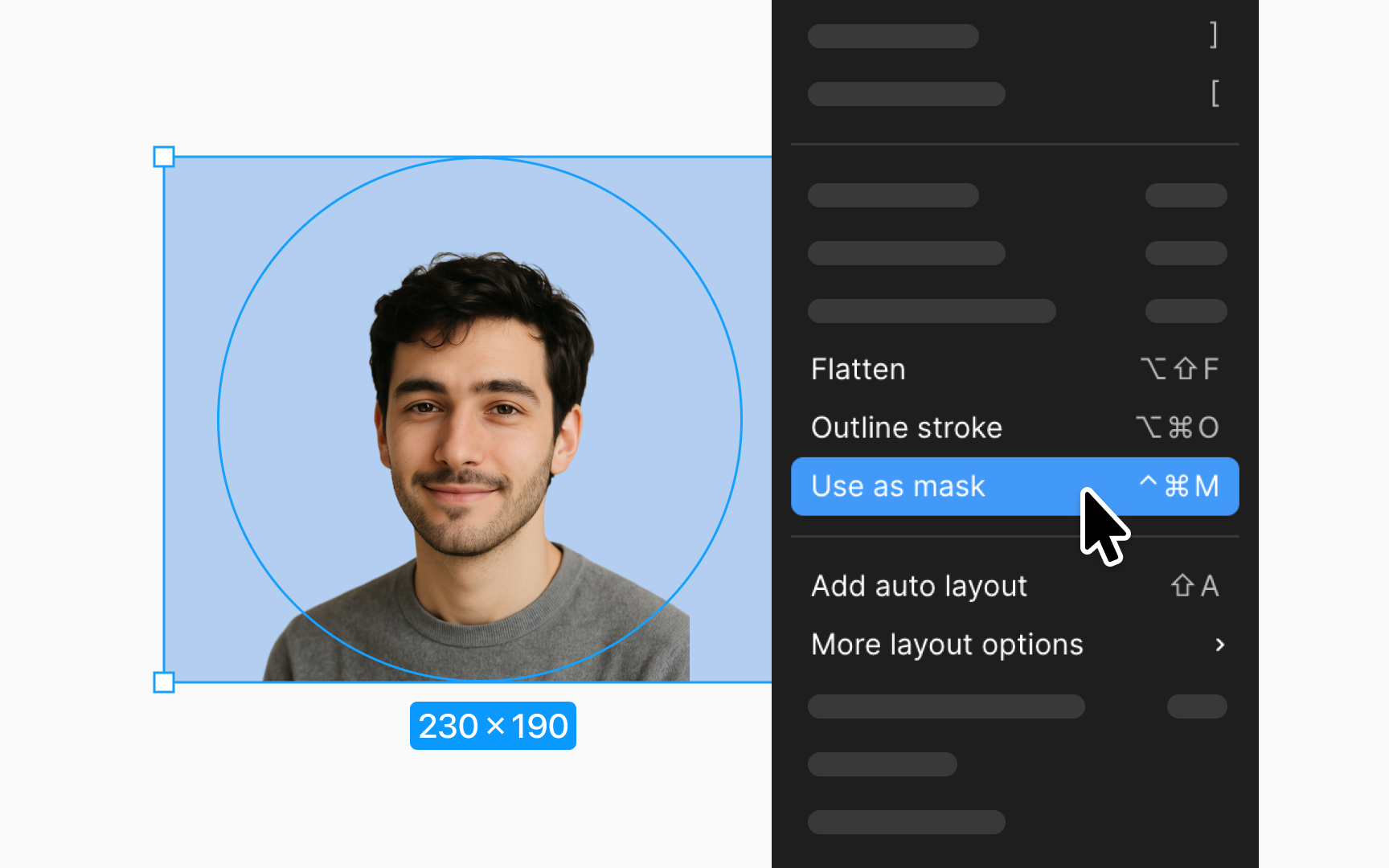Masks vs. image fills