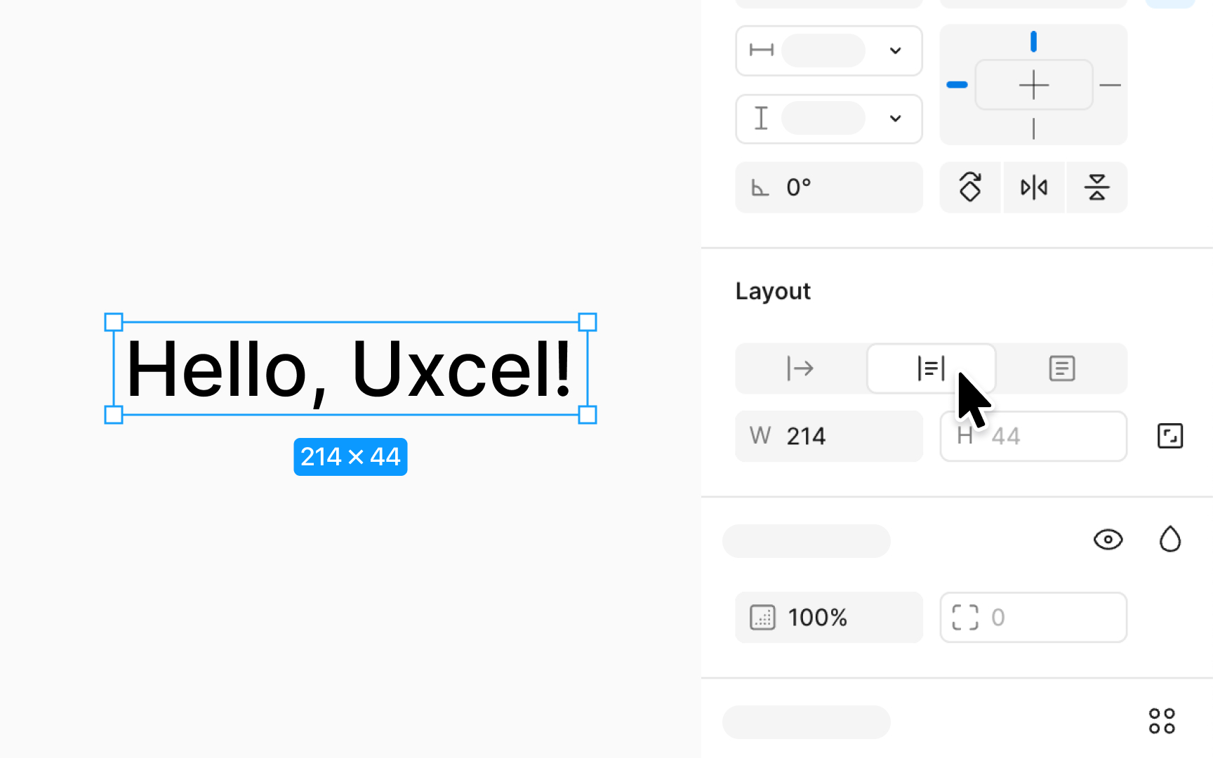 Auto width and height