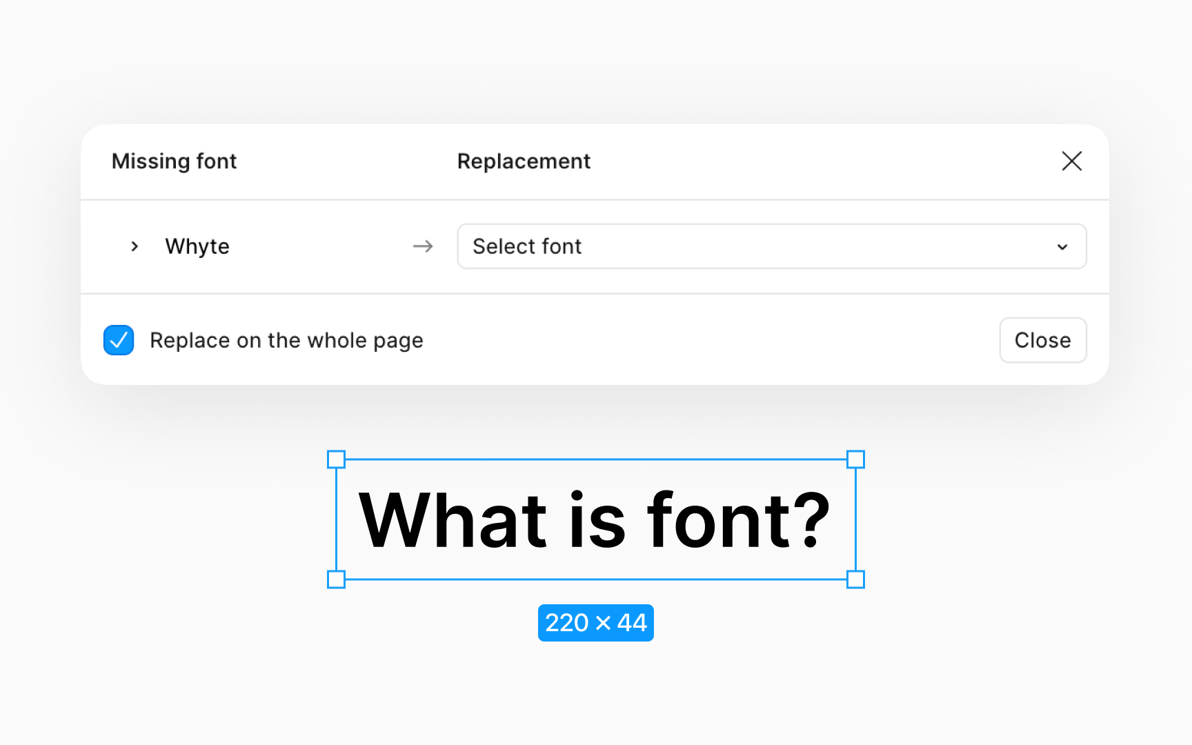 Uploading new fonts to Figma design
