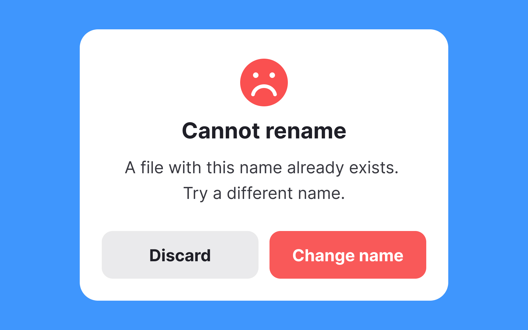 When users are upset