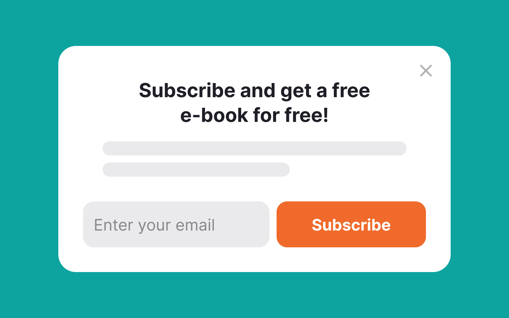 Microcopy for modal and nonmodal pop-ups Bad Practice
