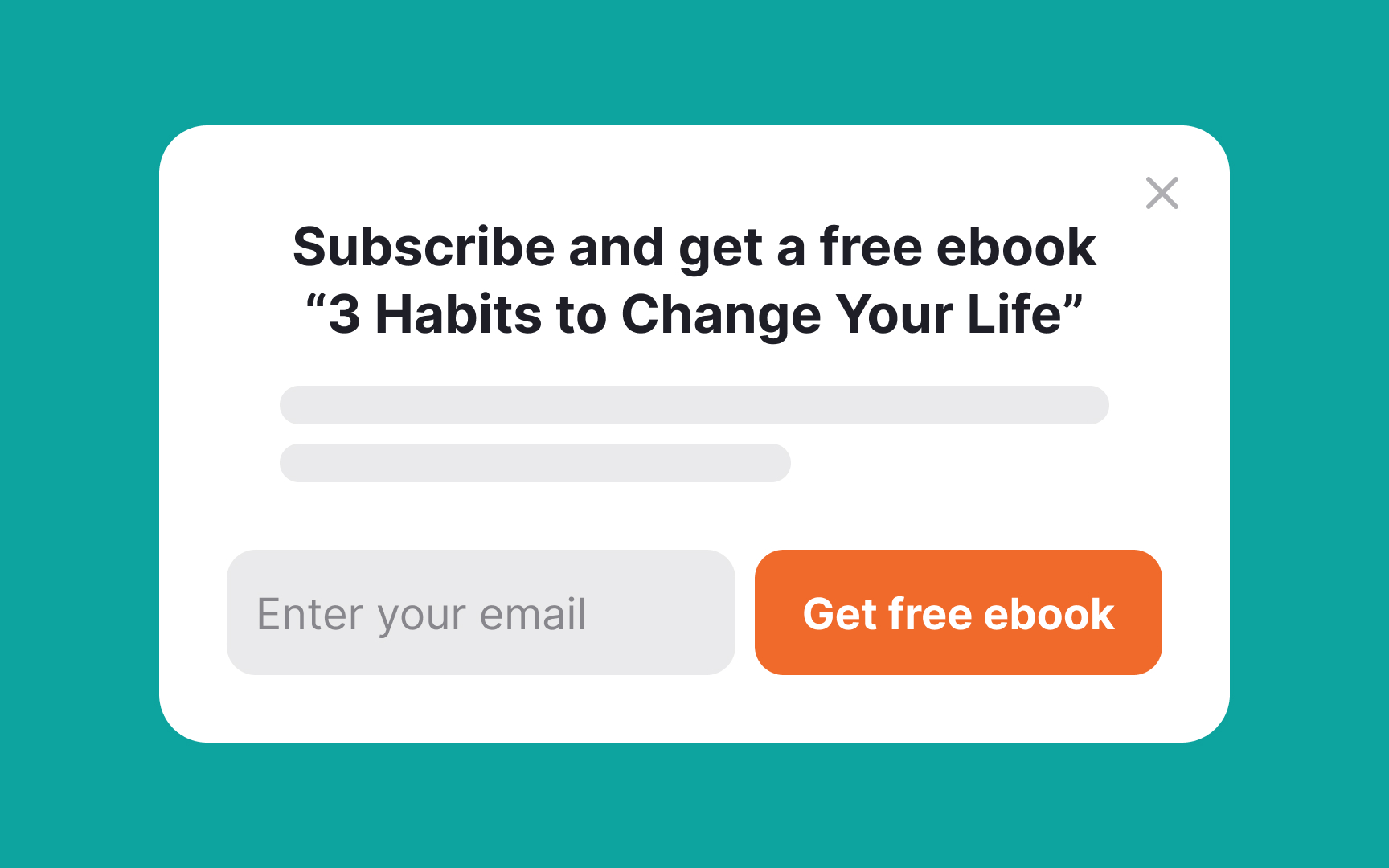 Microcopy for modal and nonmodal pop-ups Best Practice