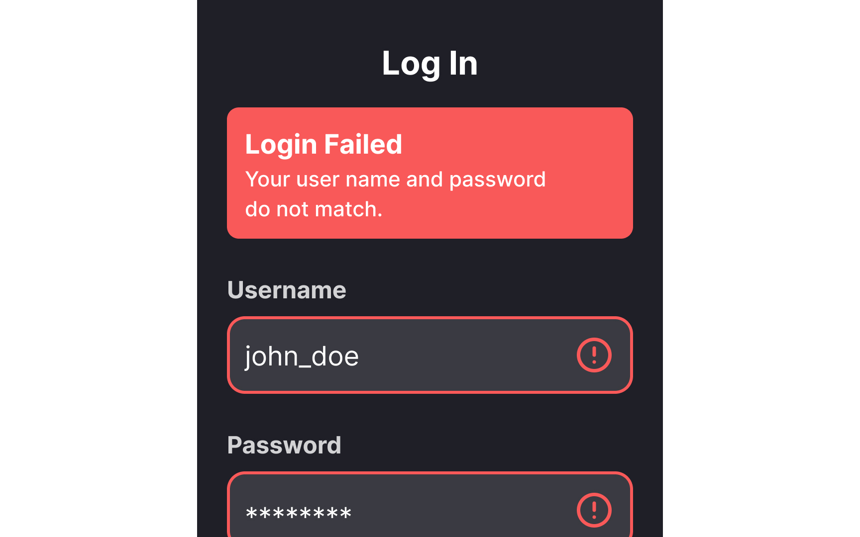 Tell users what went wrong Best Practice