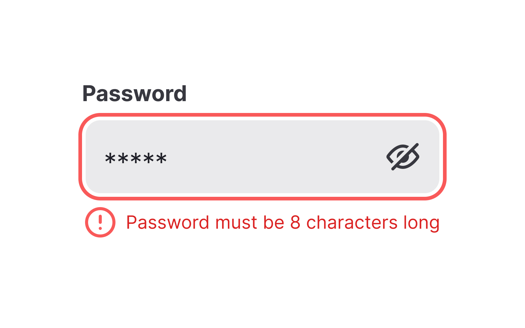 What is an error message?