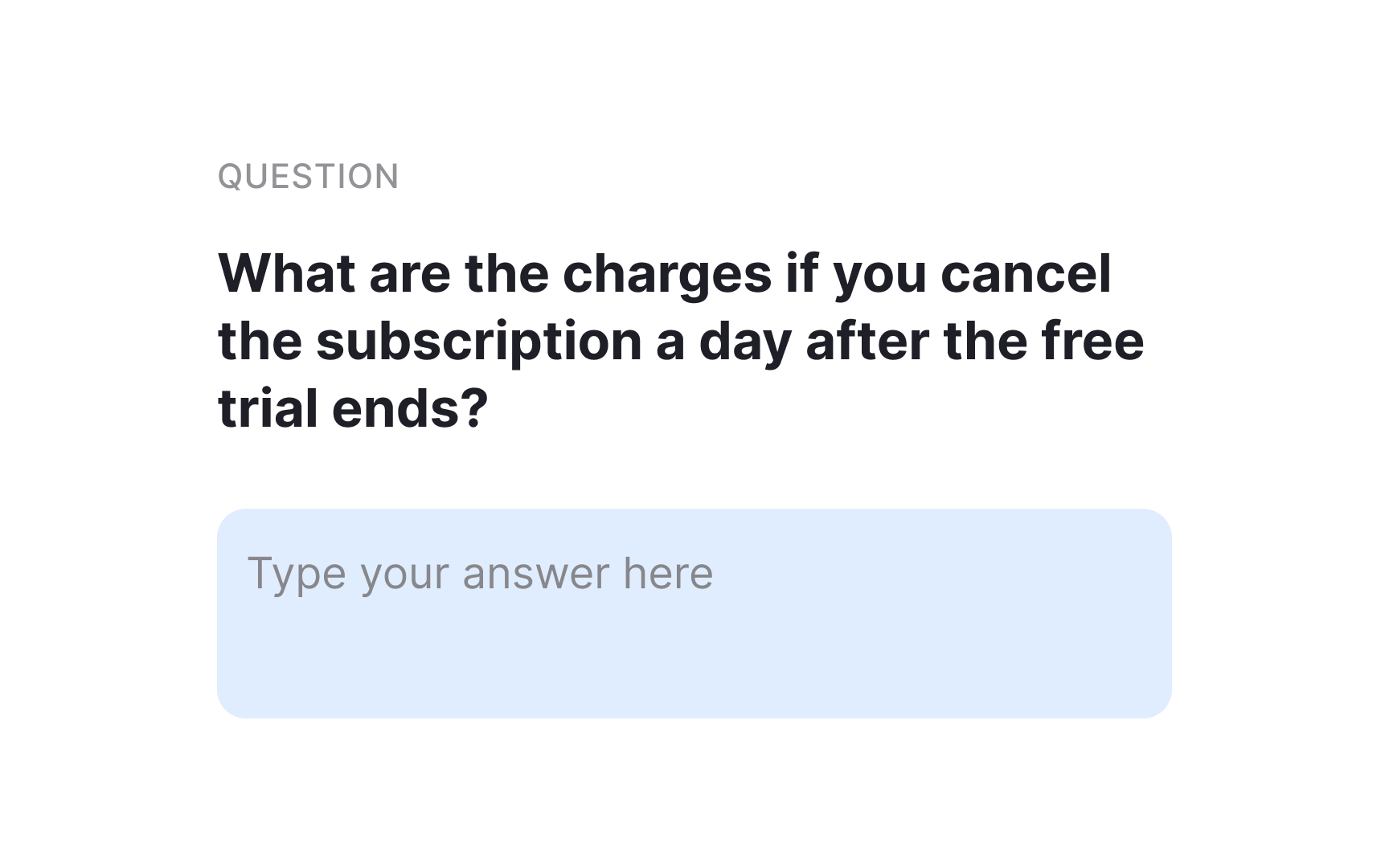 Comprehension survey Best Practice