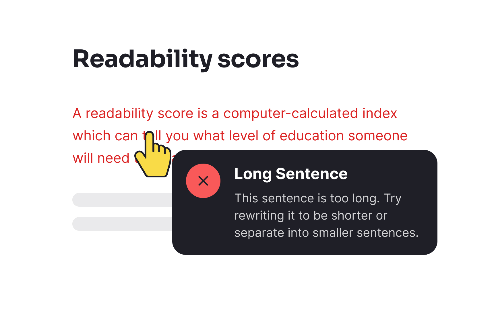 Readability scores