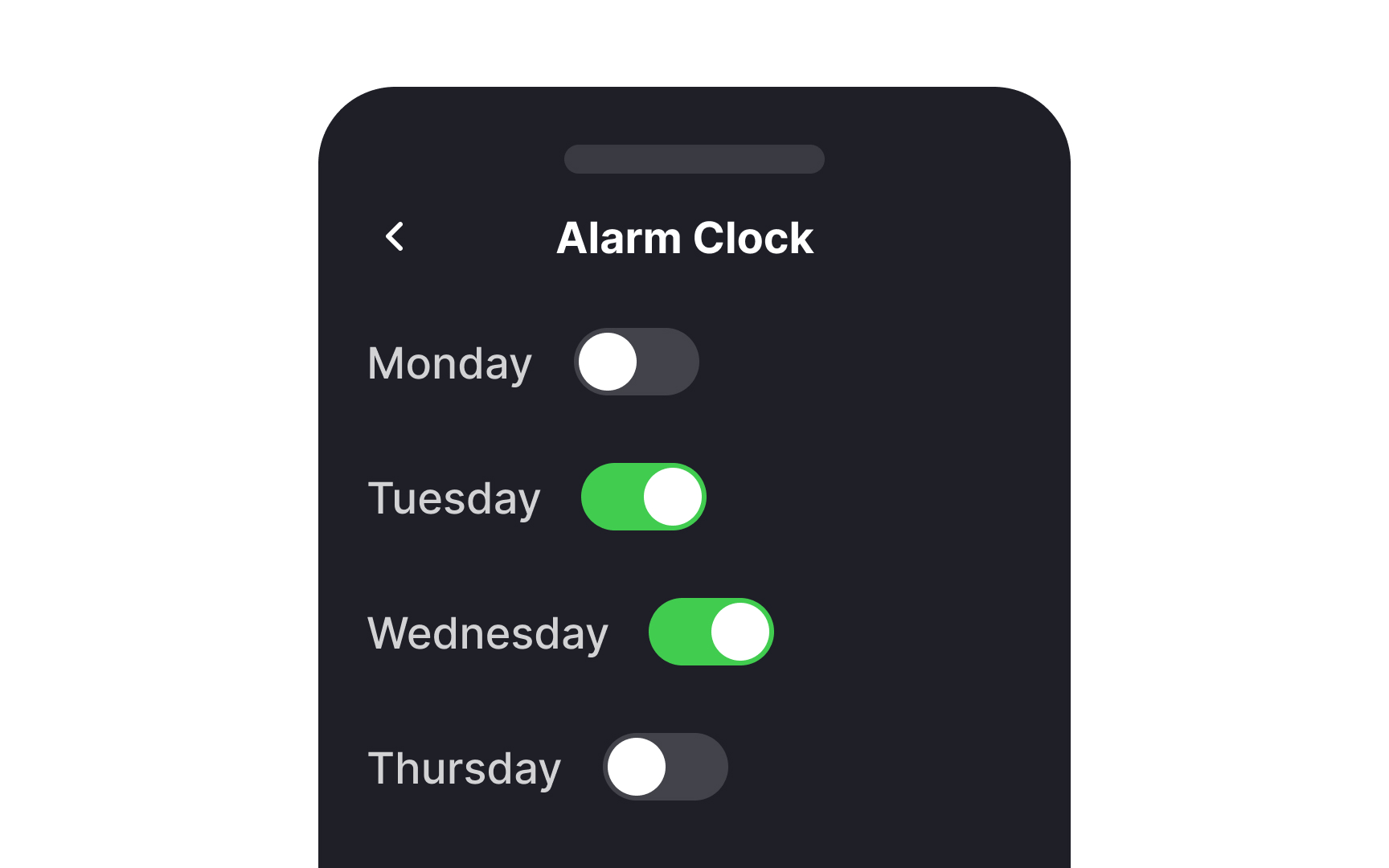Mobile toggle switch alignment Bad Practice