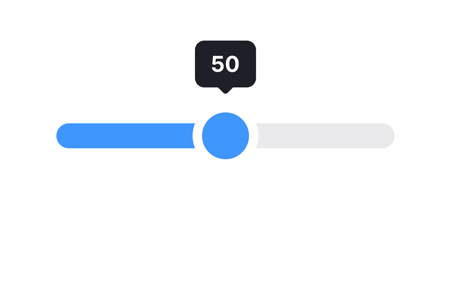 Use sliders for showing immediate changes Best Practice