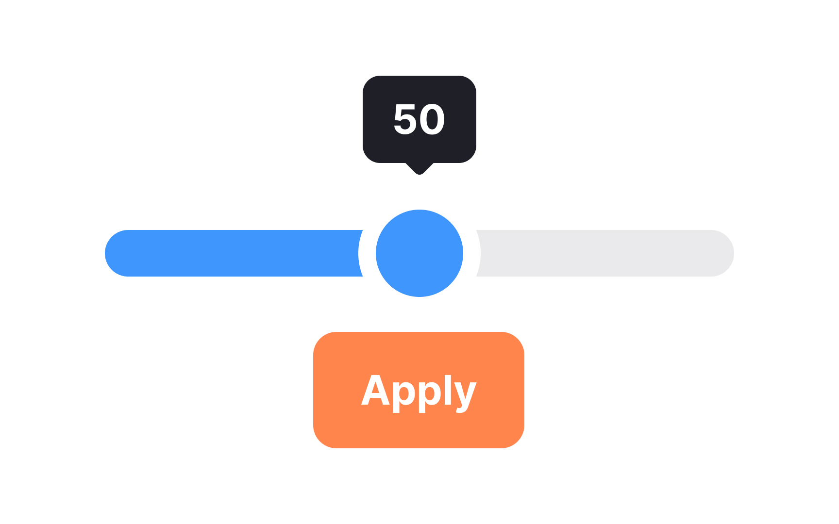 Use sliders for showing immediate changes Bad Practice