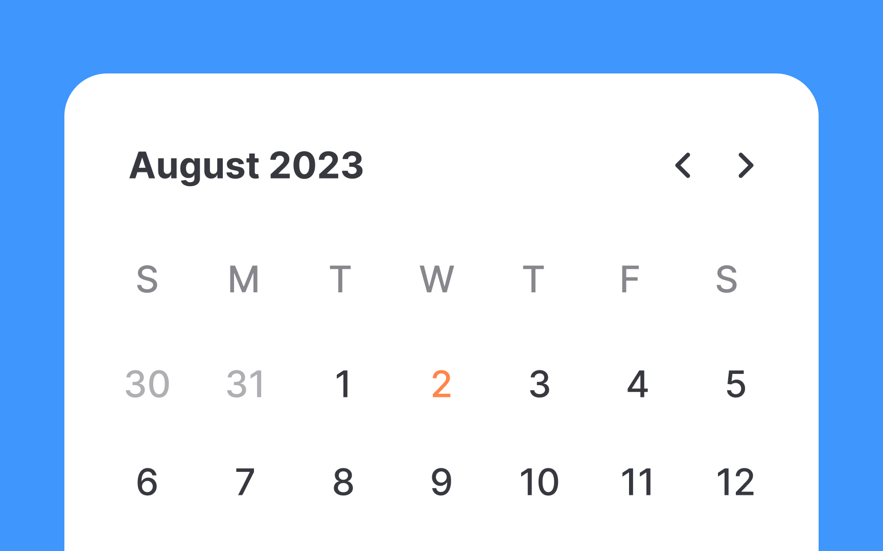 Selected date Bad Practice